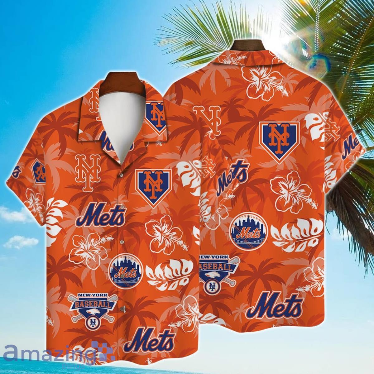 New York Mets Major League Baseball Fans Tropical Hawaiian Shirt