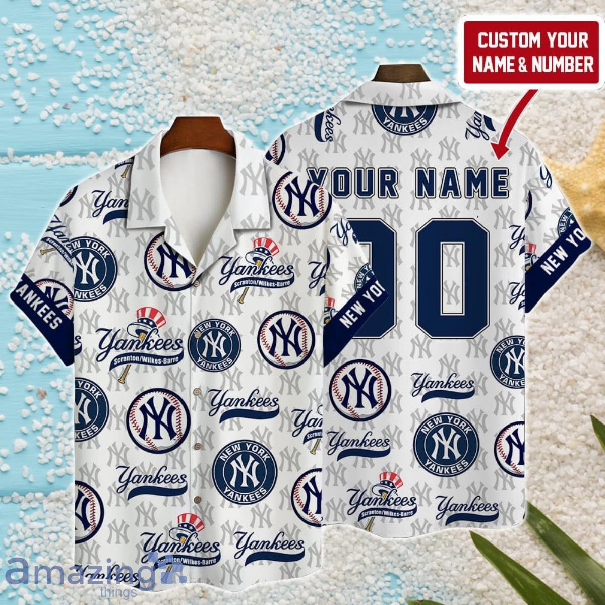 Personalized New York Yankees Shirt Over Print All T-Shirt 3D Size