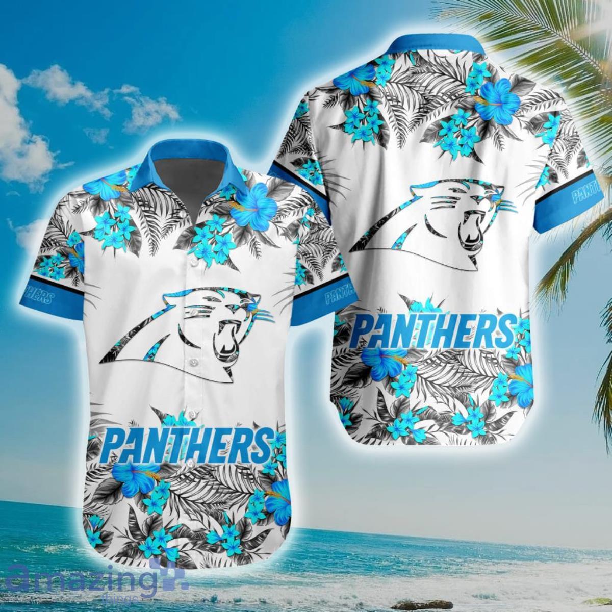 NFL Carolina Panthers Special Floral Hawaiian Shirt Product Photo 1