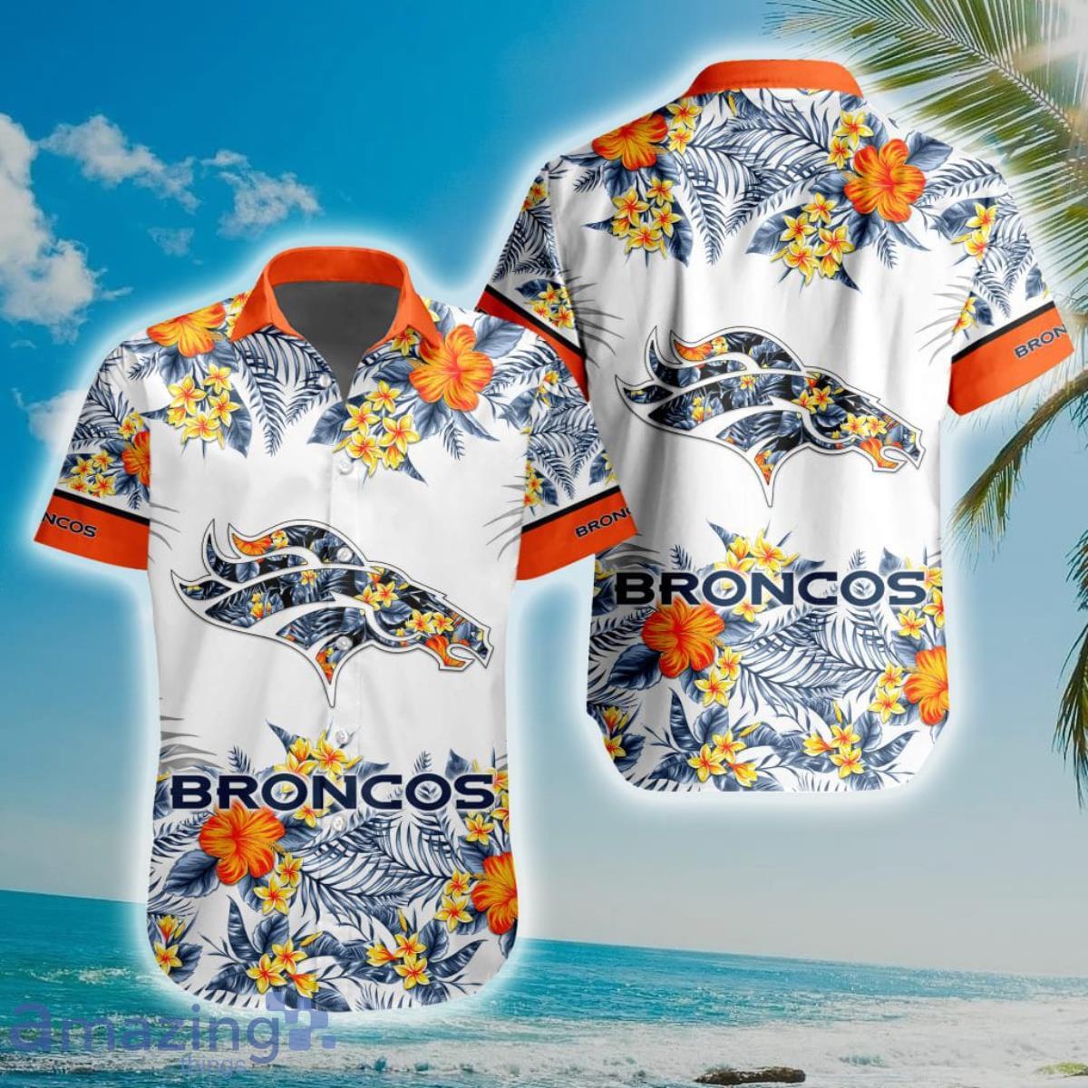 NFL Denver Broncos Special Floral Hawaiian Shirt Product Photo 1