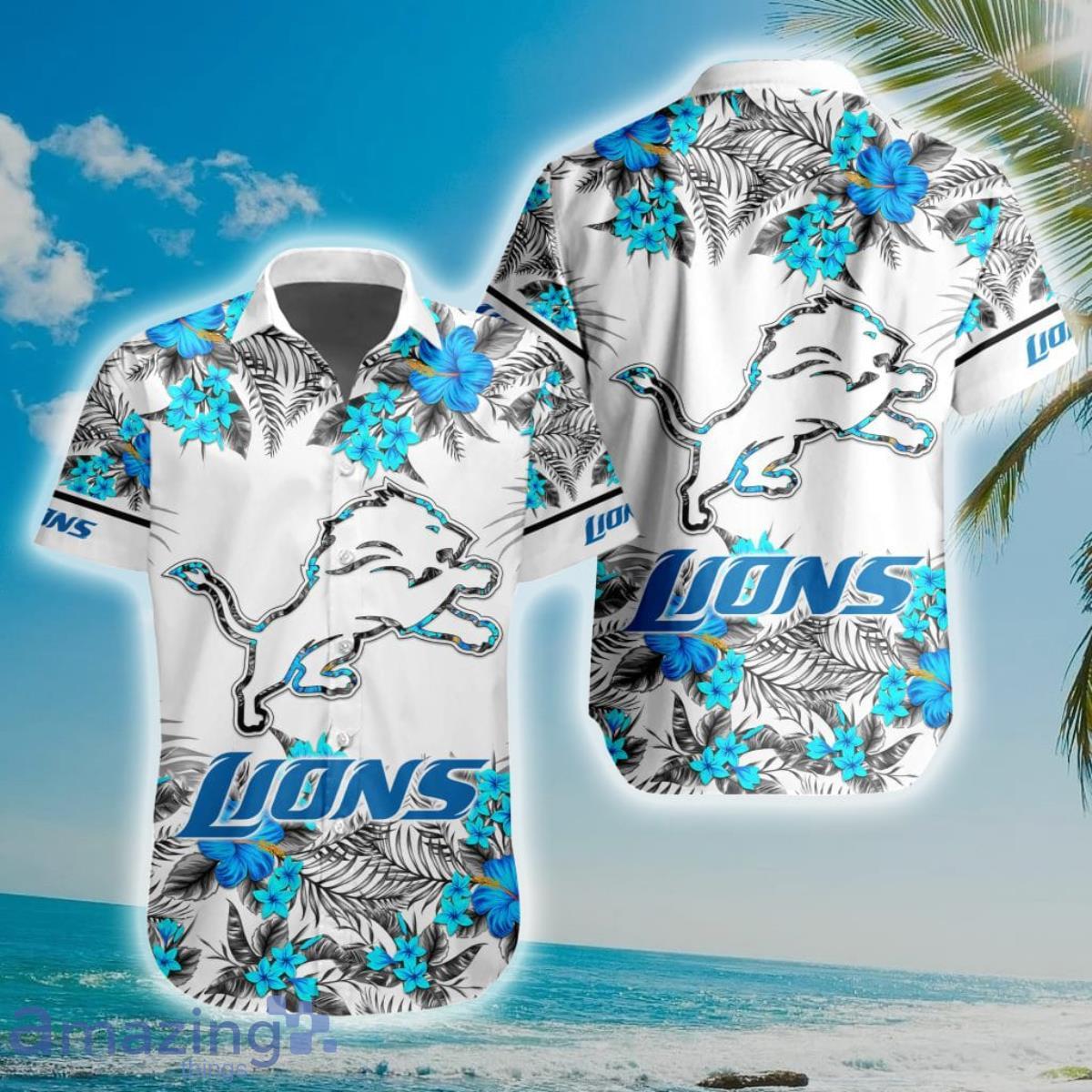 NFL Detroit Lions Special Floral Hawaiian Shirt Product Photo 1