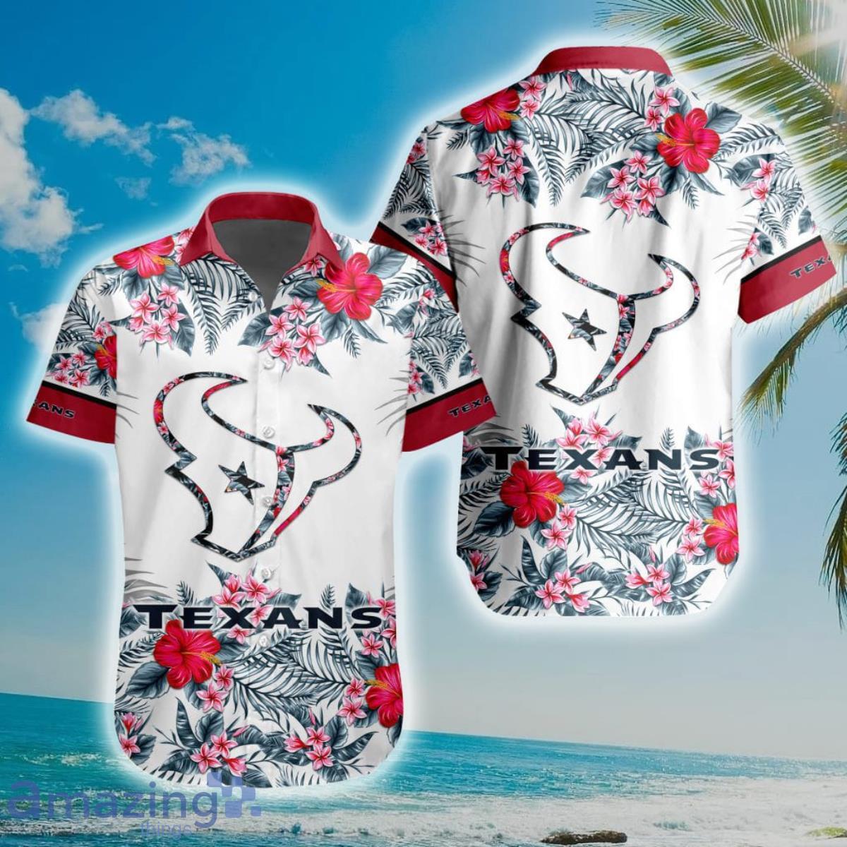 NFL Houston Texans Special Floral Hawaiian Shirt Product Photo 1