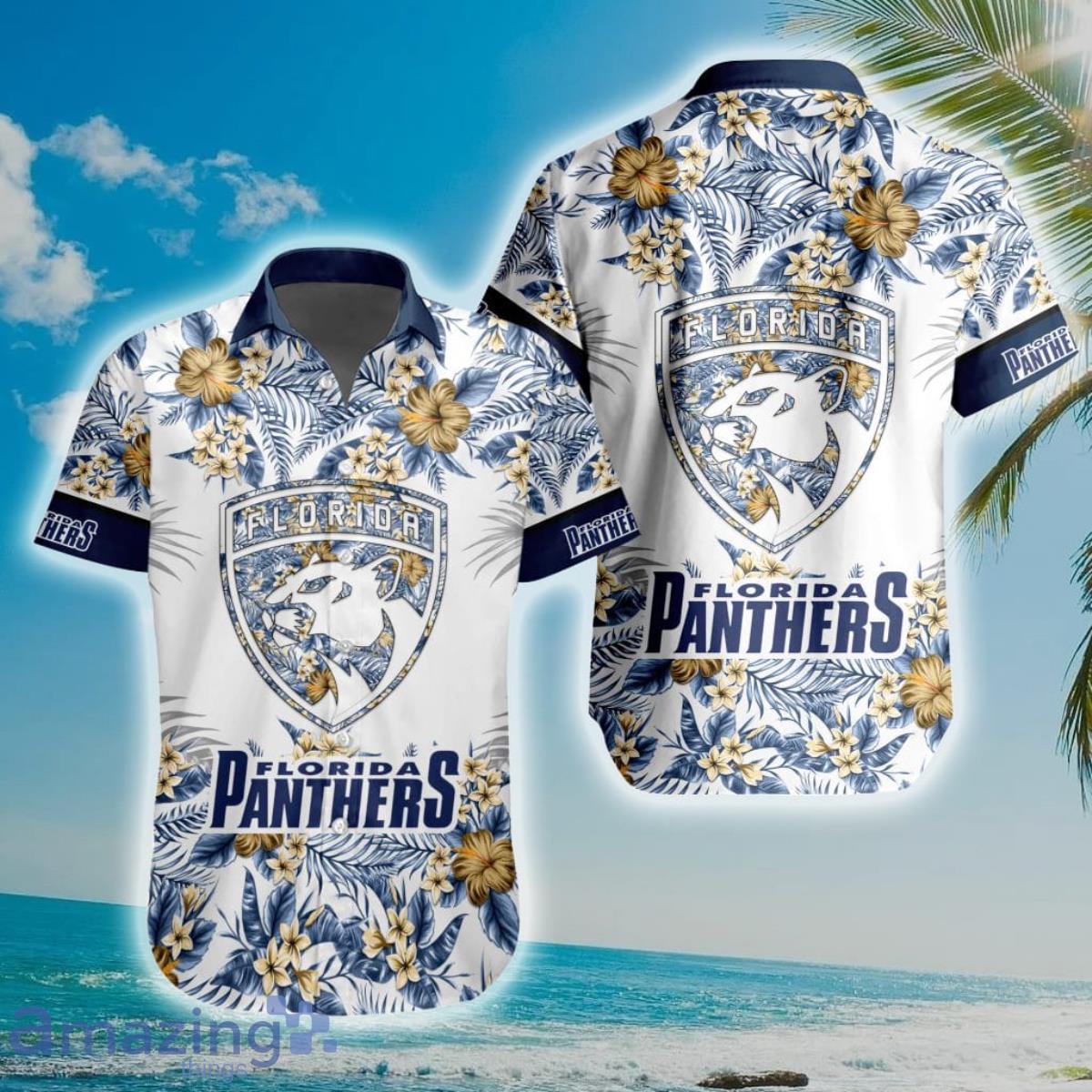NHL Florida Panthers Special Floral Hawaiian Shirt Product Photo 1