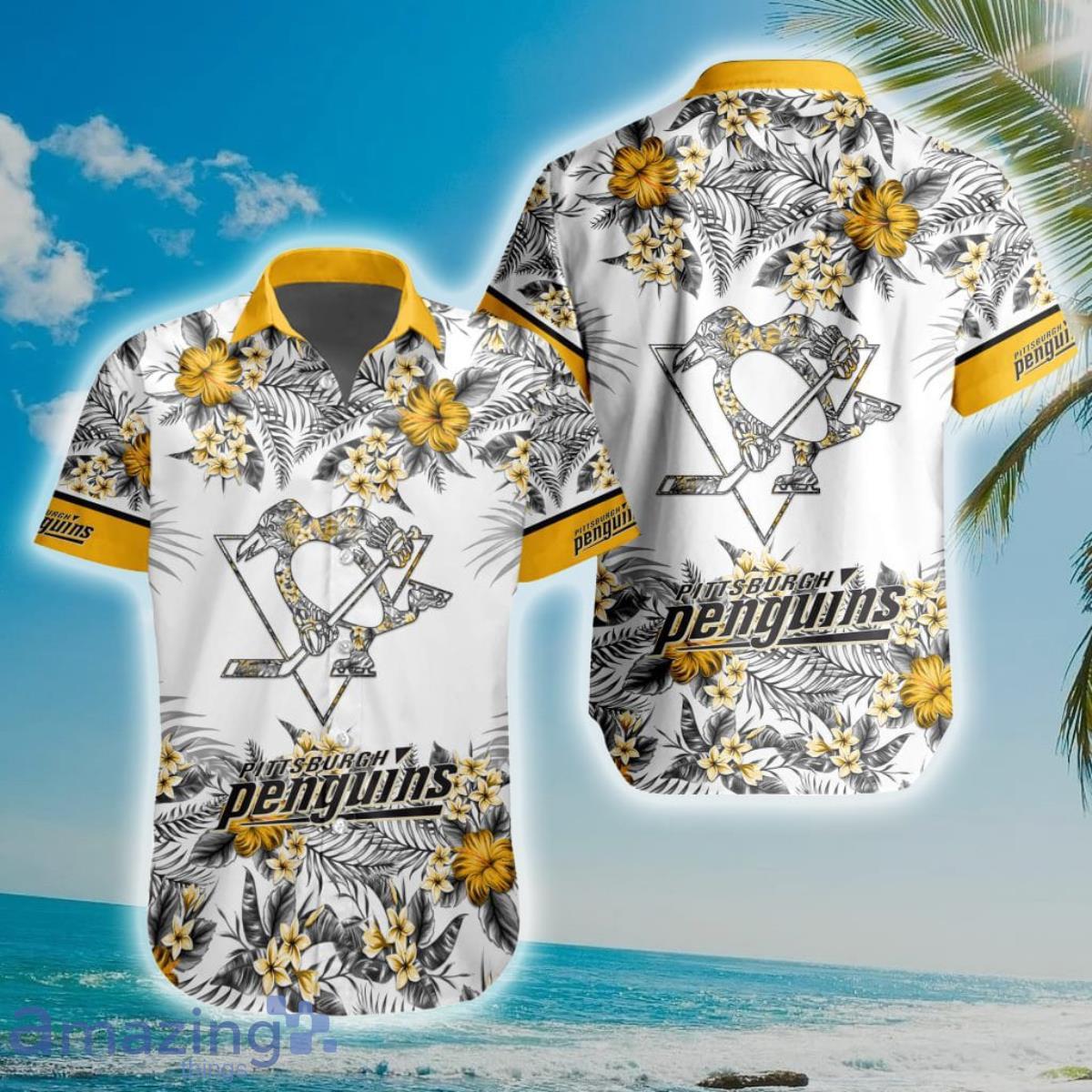 NHL Pittsburgh Penguins Special Floral Hawaiian Shirt Product Photo 1
