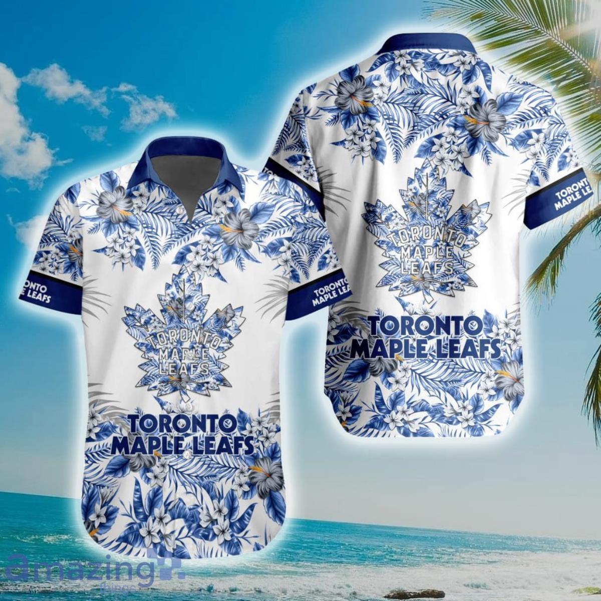 NHL Toronto Maple Leafs Special Floral Hawaiian Shirt Product Photo 1