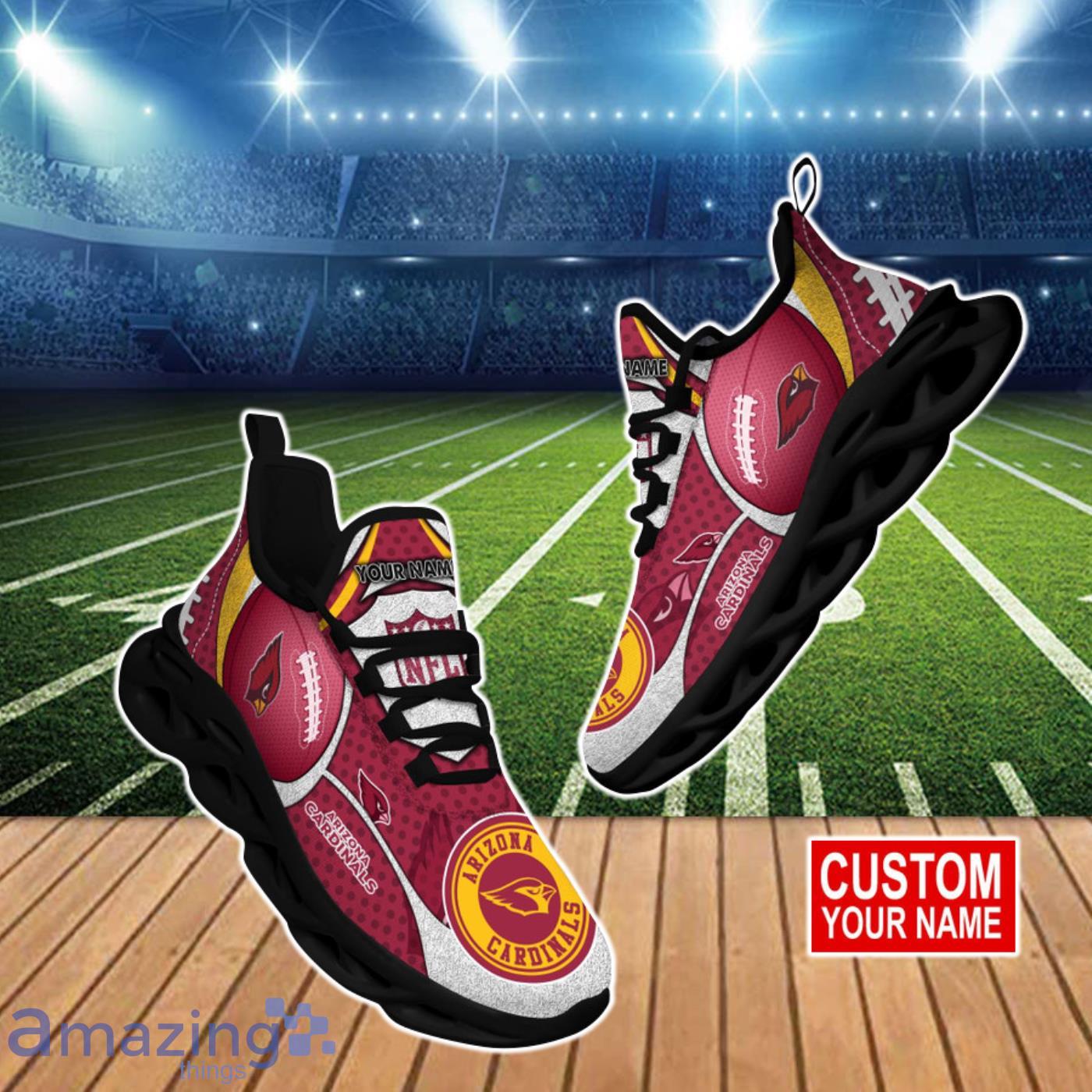 Arizona Cardinals NFL Clunky Sneakers Max Soul Shoes - Growkoc