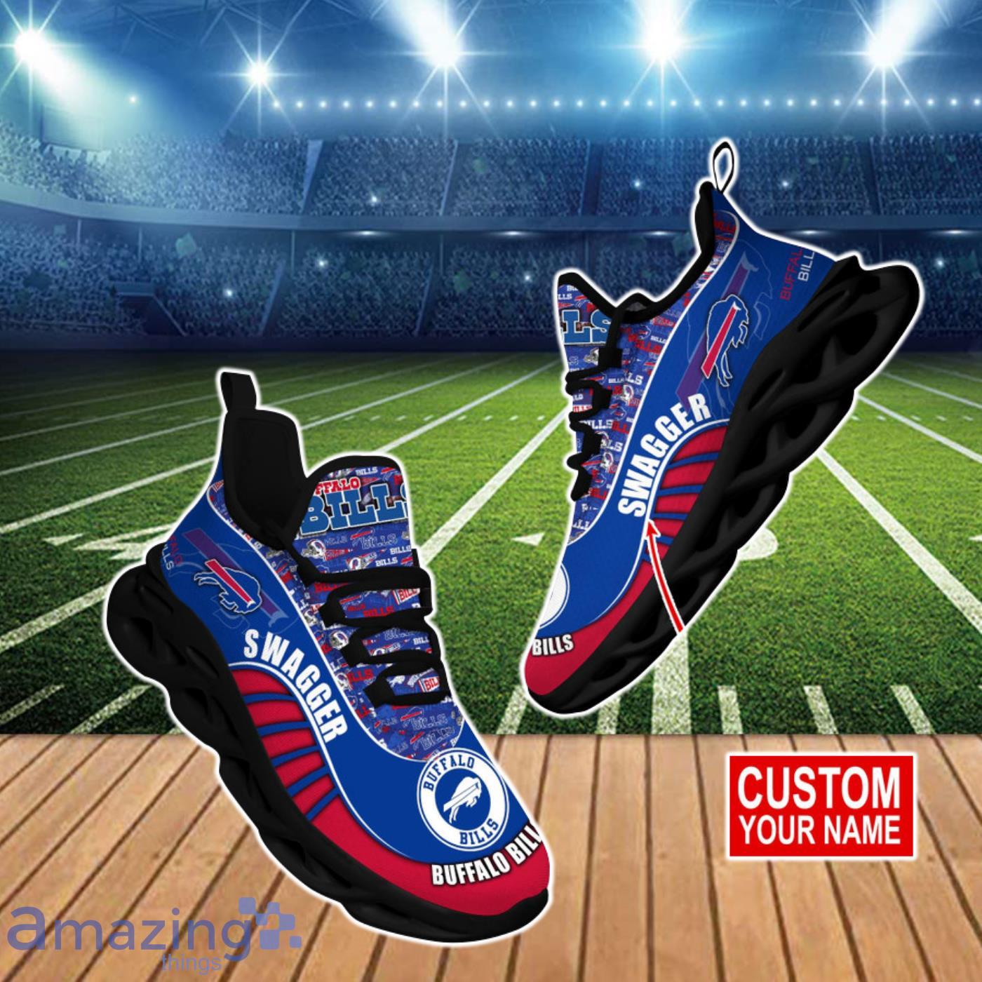 Buffalo Bills Logo NFL Sport Sneakers Design 1 Max Soul Shoes