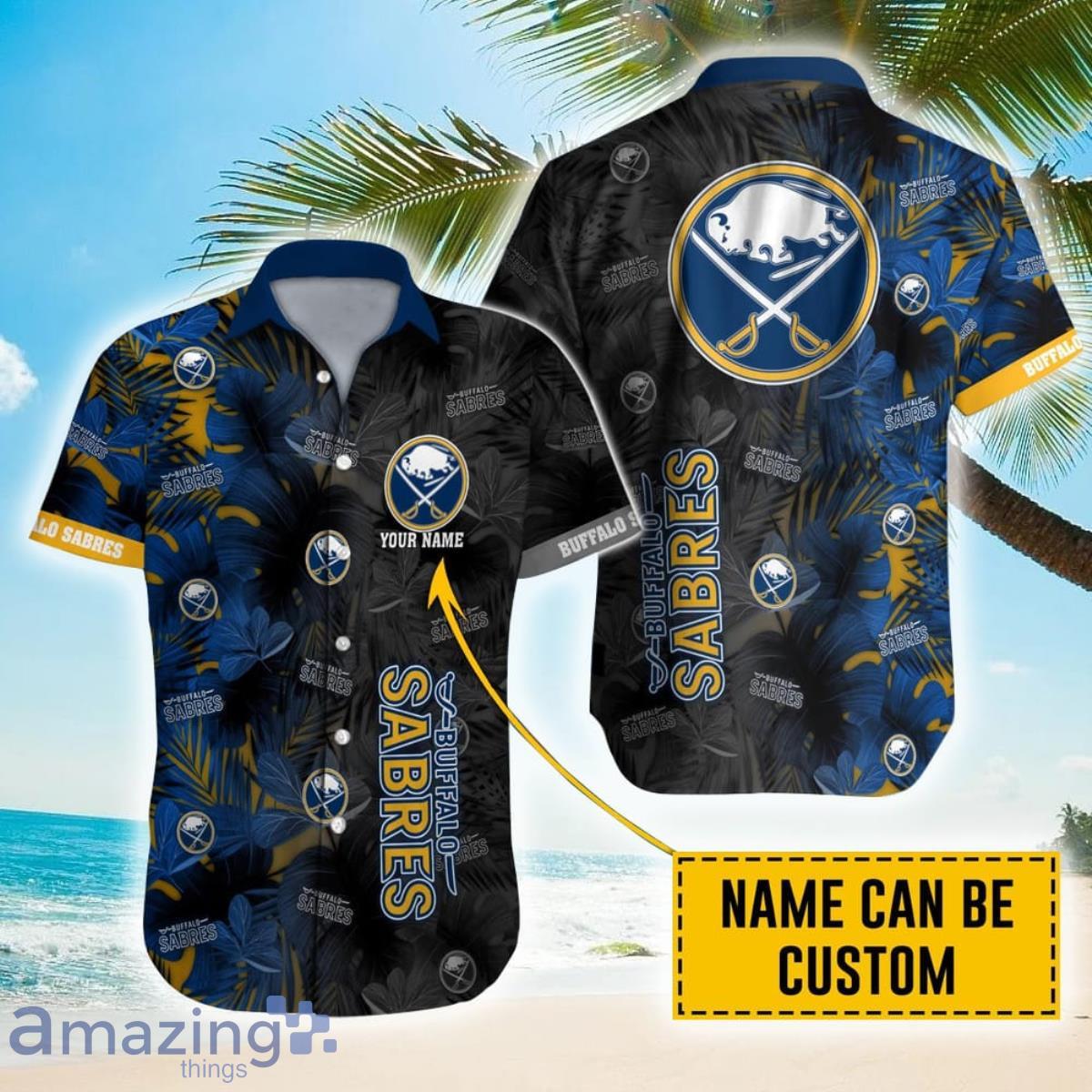 Personalized NHL Buffalo Sabres Palm Leafs Hawaiian Shirt Product Photo 1