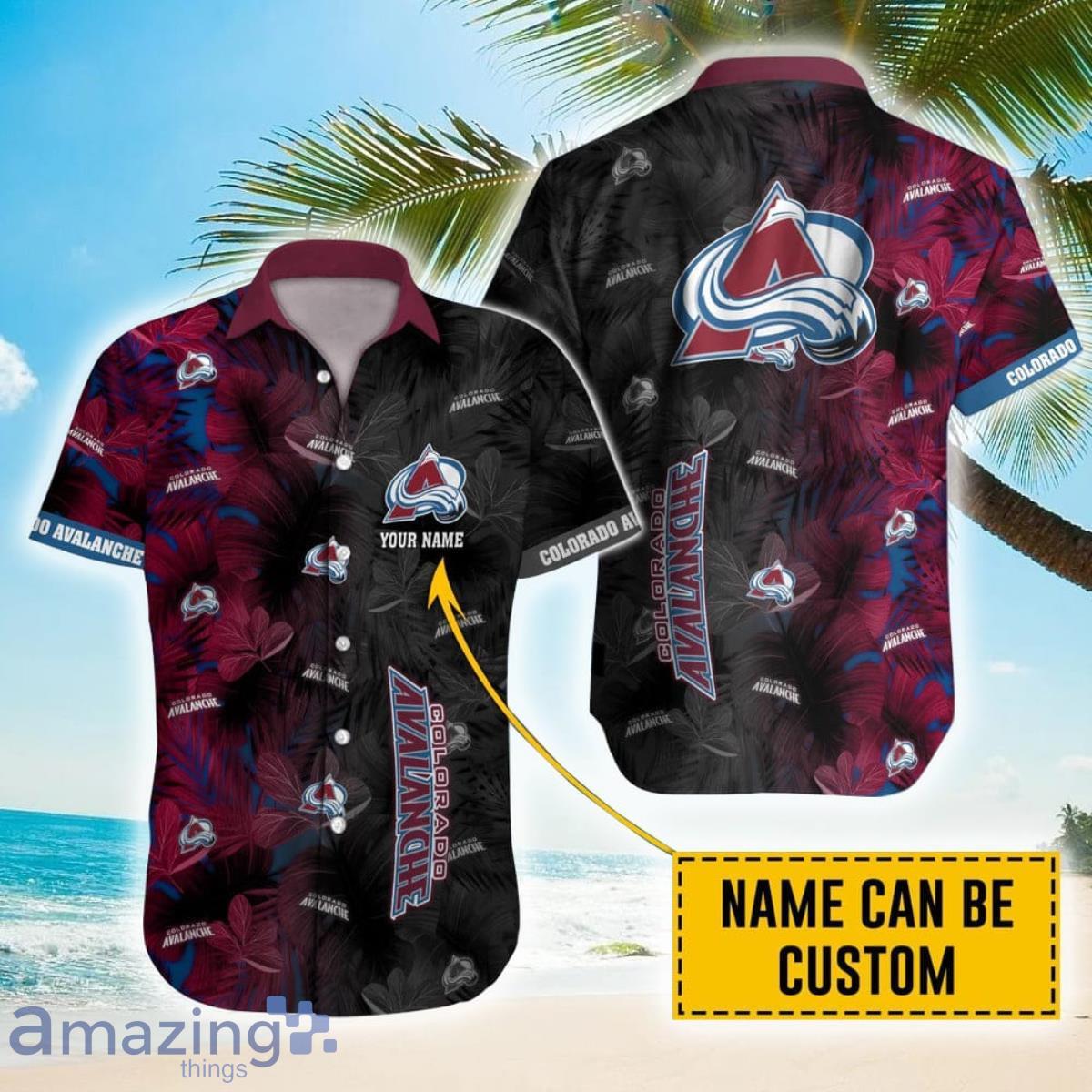Personalized NHL Colorado Avalanche Palm Leafs Hawaiian Shirt Product Photo 1