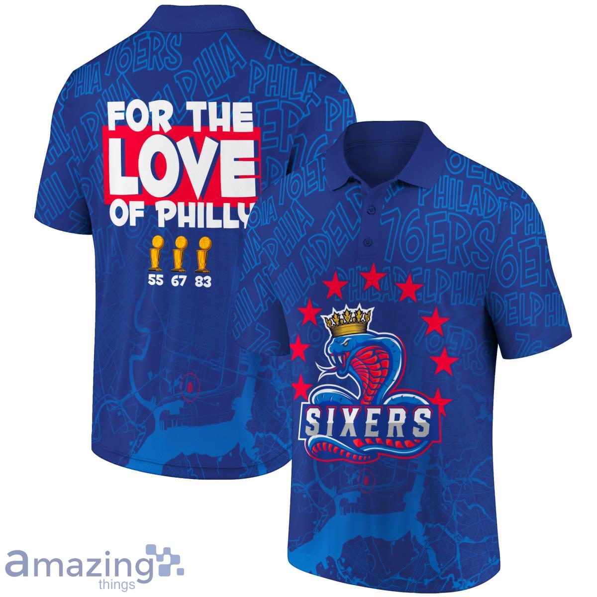 Philadelphia 76ers Symbol For The Love Of Philly 3D Polo Shirt Product Photo 1