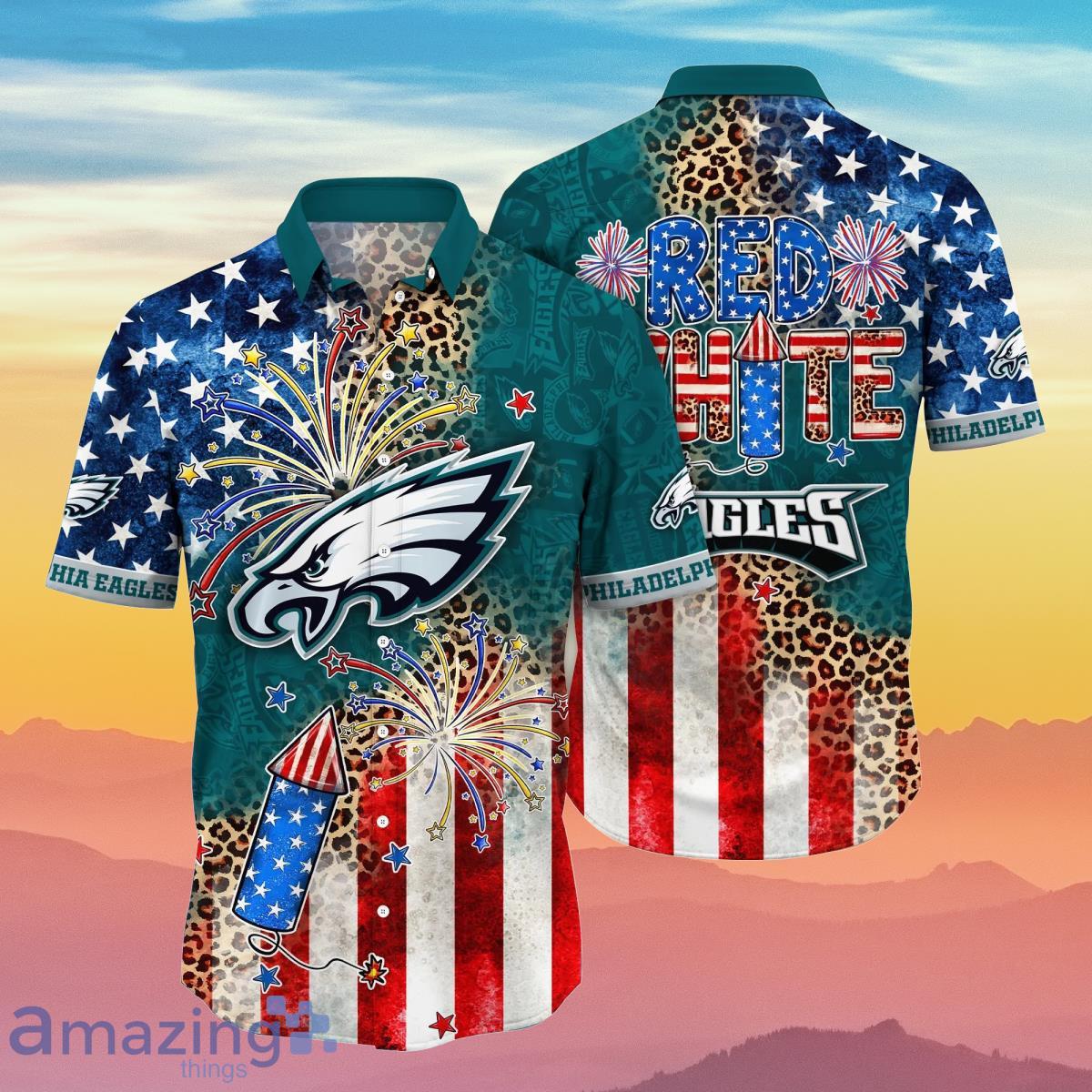 Philadelphia Eagles NFL Hawaiian Shirt 4th Of July Independence Day Ideal Gift For Men And Women Fans Product Photo 1