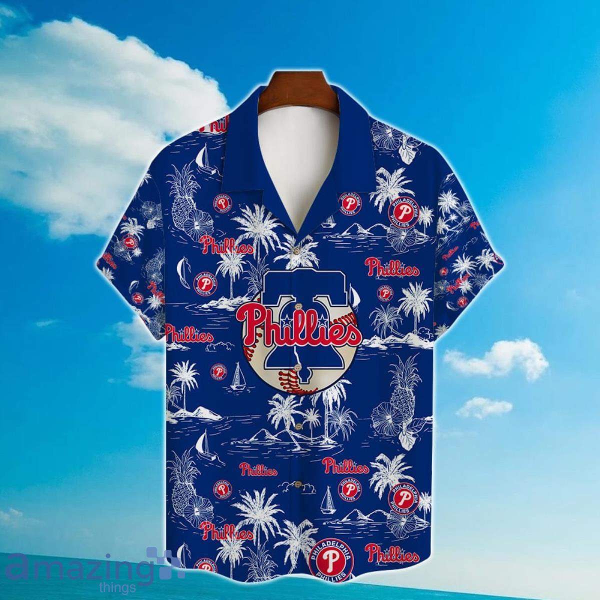 Philadelphia Phillies Baseball Pattern Vintage Hawaiian Shirt