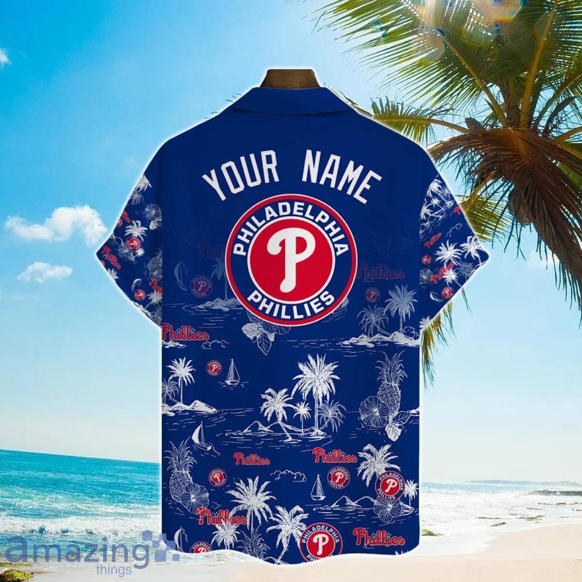 Philadelphia Phillies Baseball Pattern Vintage Hawaiian Shirt - Banantees