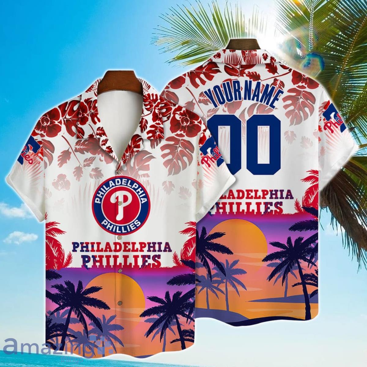 Philadelphia Phillies Major League Baseball 3D Print Hawaiian Shirt  Personalized