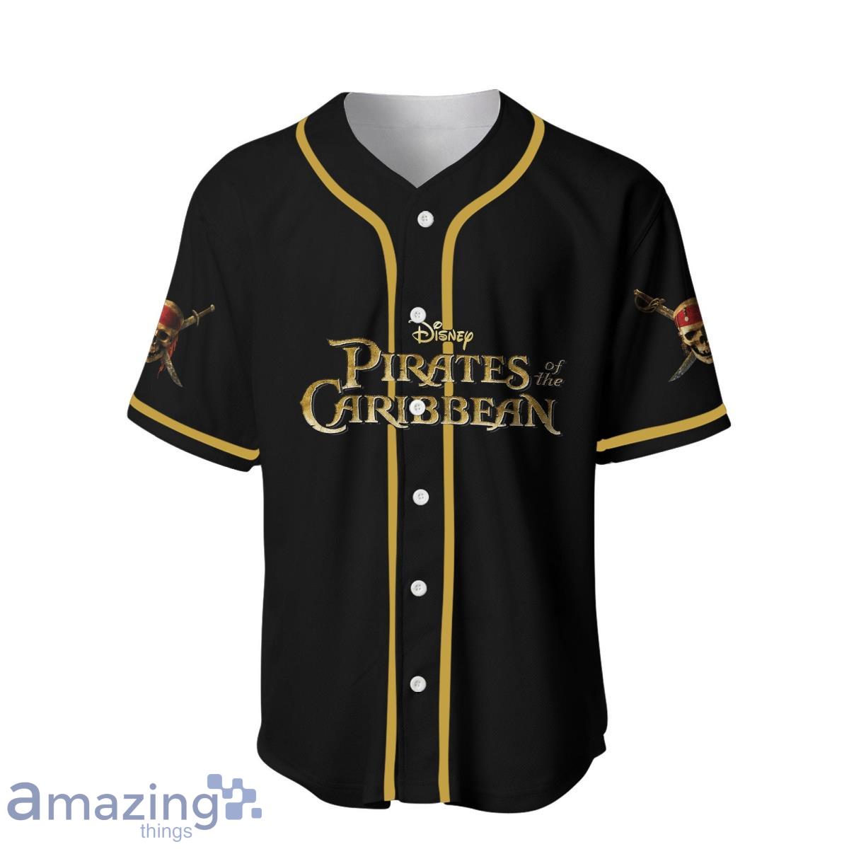 Personalized Pirate Of Caribbean Skull Crossbones Baseball Jersey