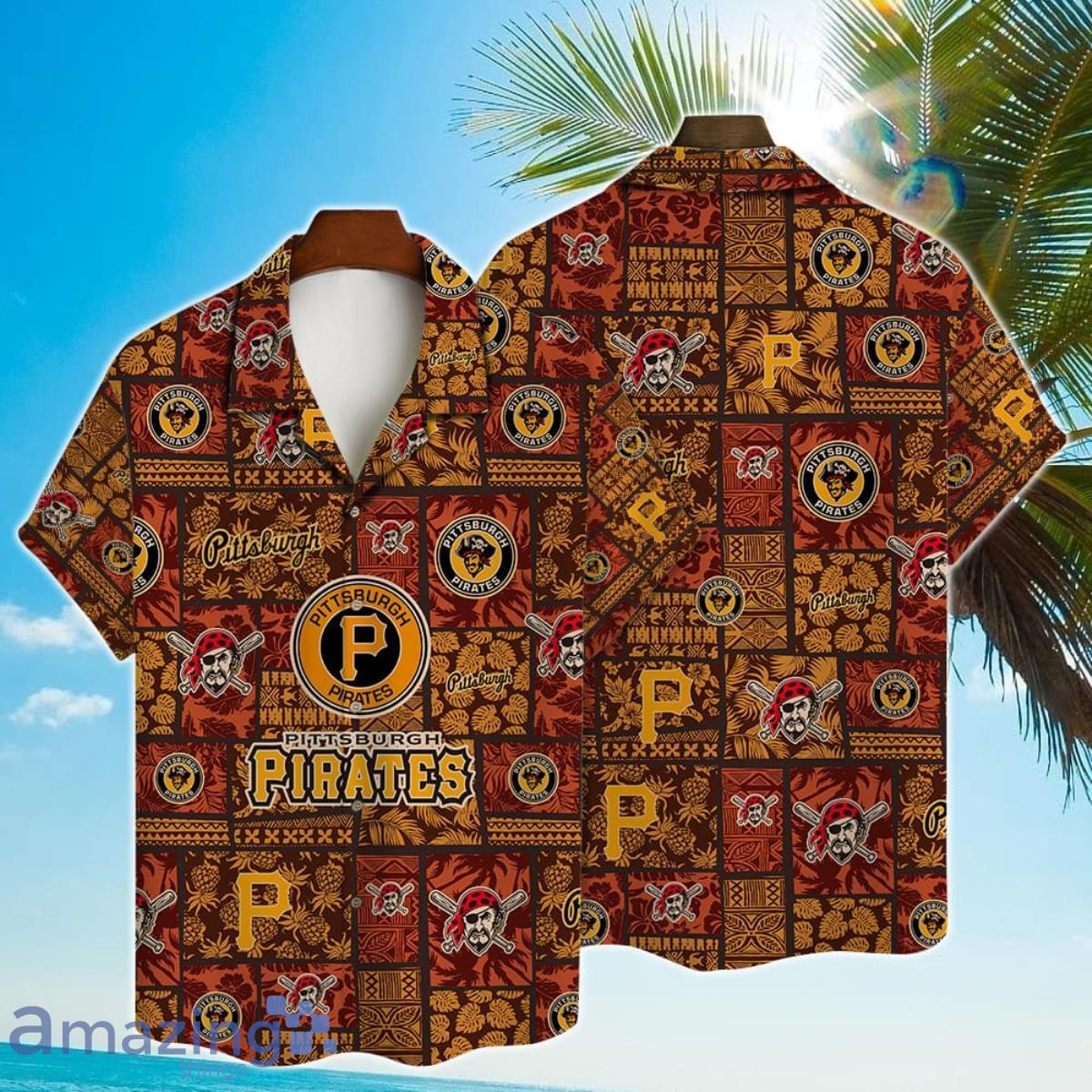 Pittsburgh Pirates Major League Baseball Hawaiian Shirt with 3D Printed Design Product Photo 1