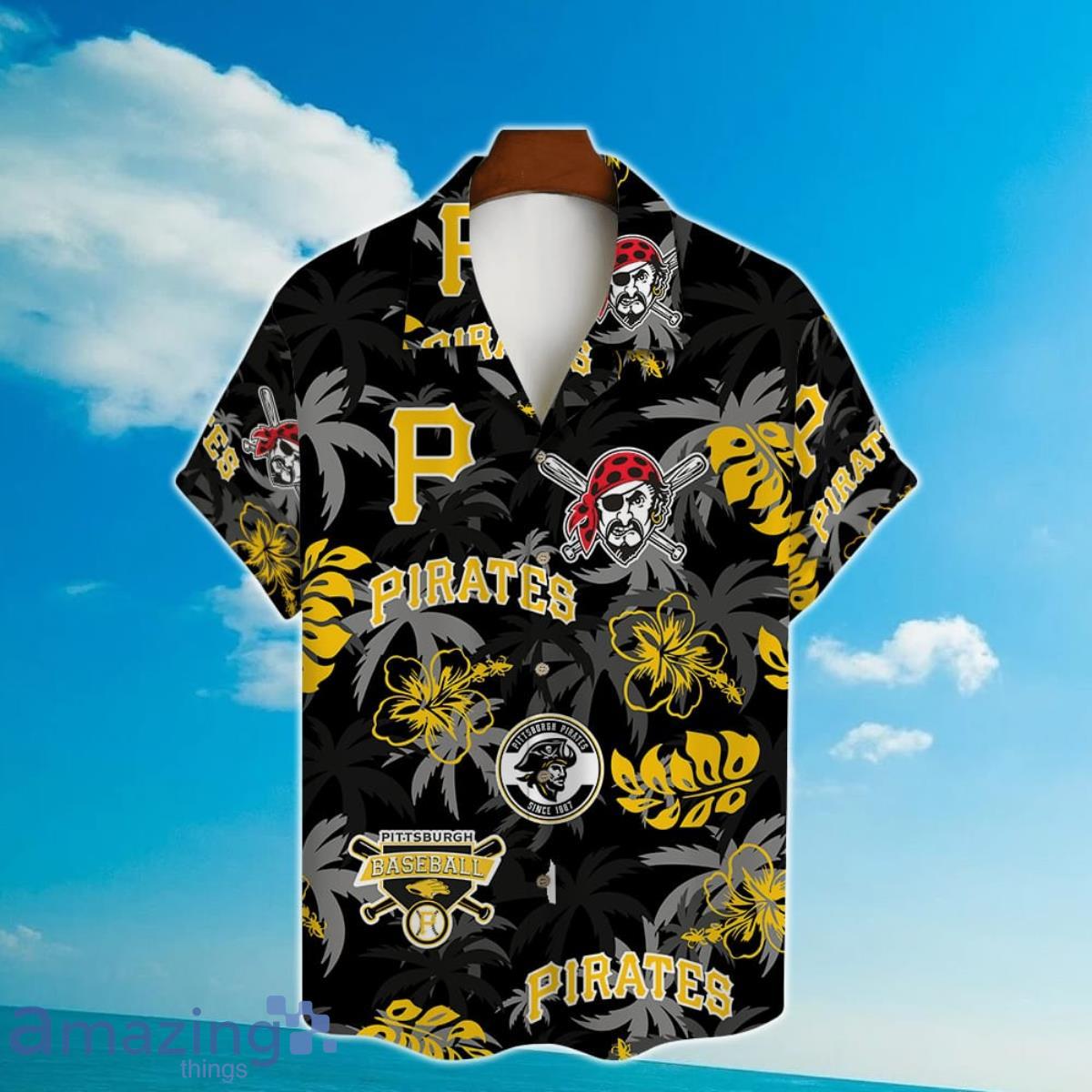 Pittsburgh Pirates Major League Baseball Tropical Floral 2023 Hawaiian Shirt Product Photo 2