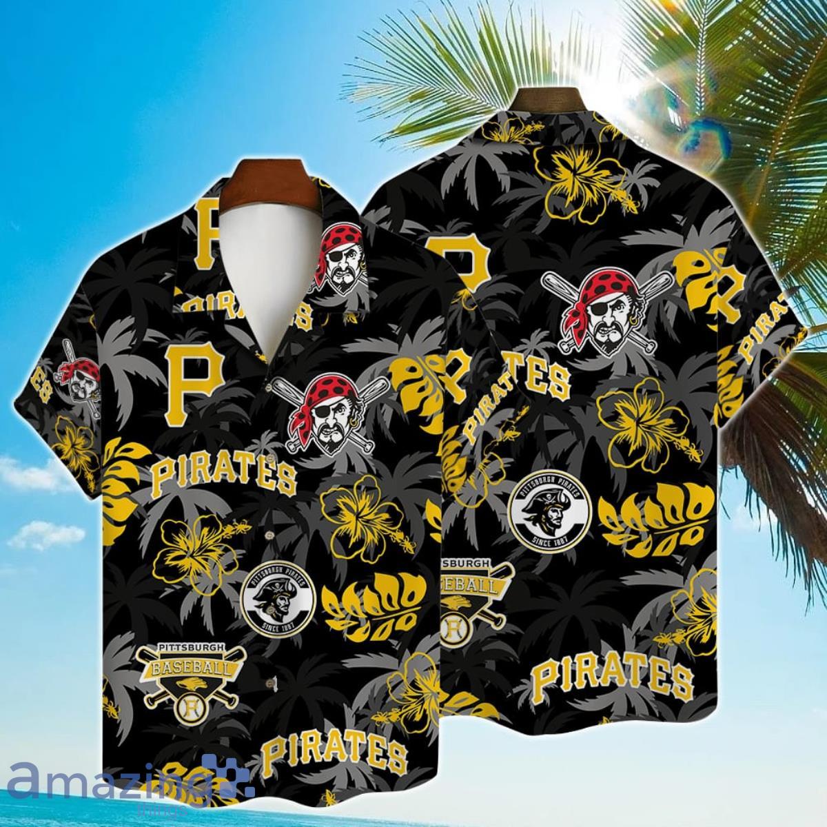 Pittsburgh Pirates Major League Baseball Tropical Floral 2023 Hawaiian Shirt Product Photo 1