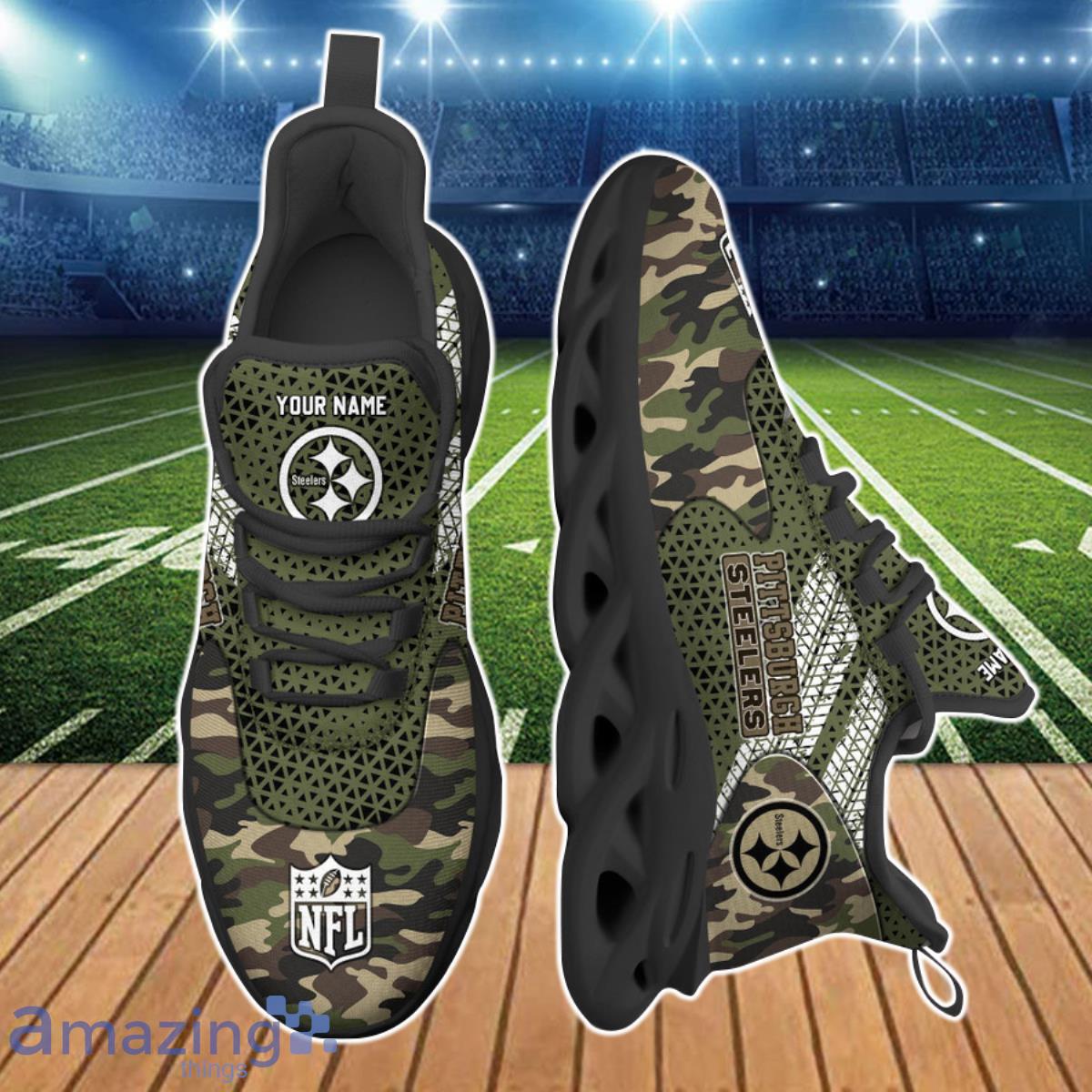 Pittsburgh Steelers NFL Clunky Max Soul Shoes Custom Name Ideal Gift For Men And Women Fans image Pittsburgh Steelers NFL Clunky Max Soul Shoes Custom Name Ideal Gift For Men And Women Fans Product Photo 2