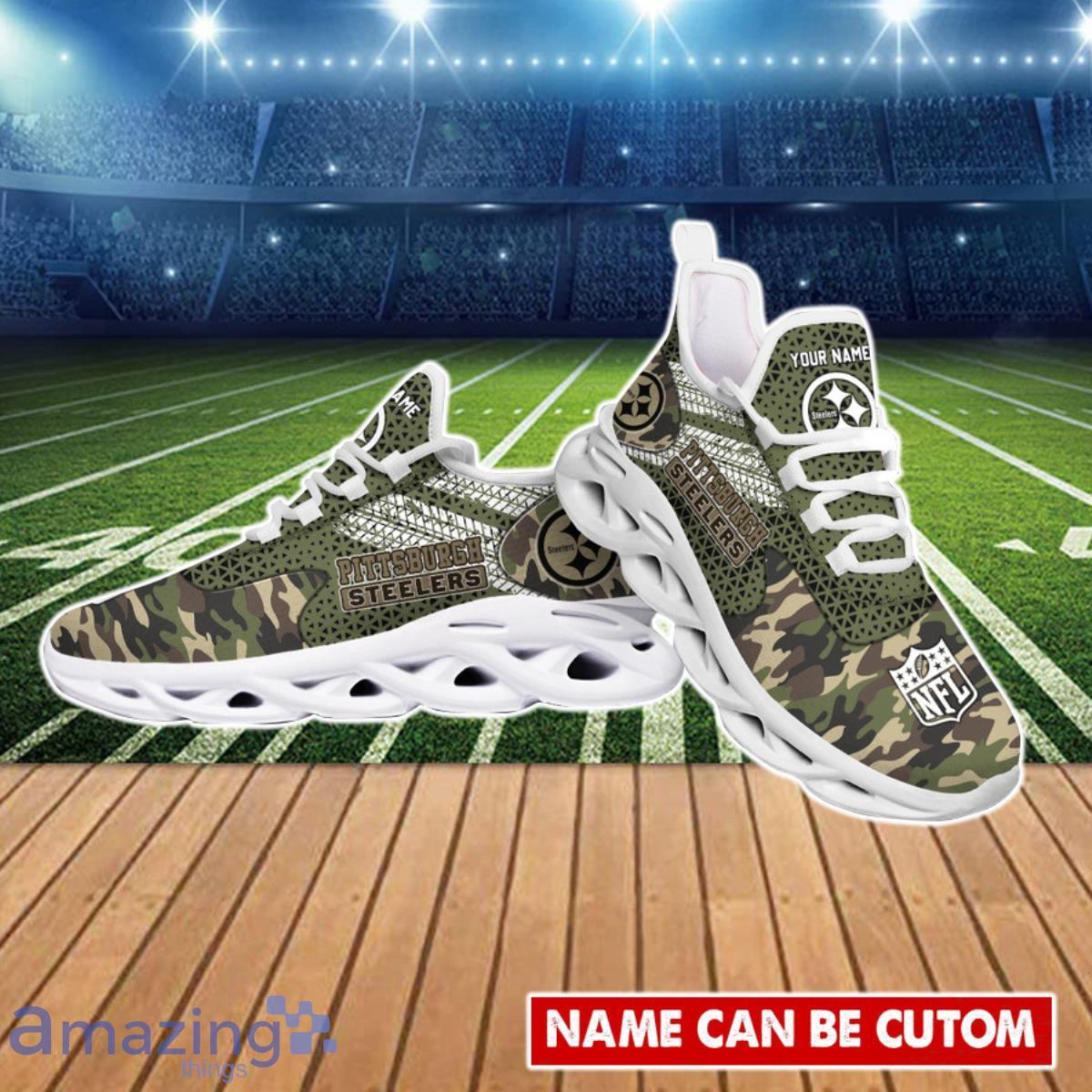 Pittsburgh Steelers NFL Clunky Max Soul Shoes Custom Name Ideal Gift For Men And Women Fans image Pittsburgh Steelers NFL Clunky Max Soul Shoes Custom Name Ideal Gift For Men And Women Fans Product Photo 3