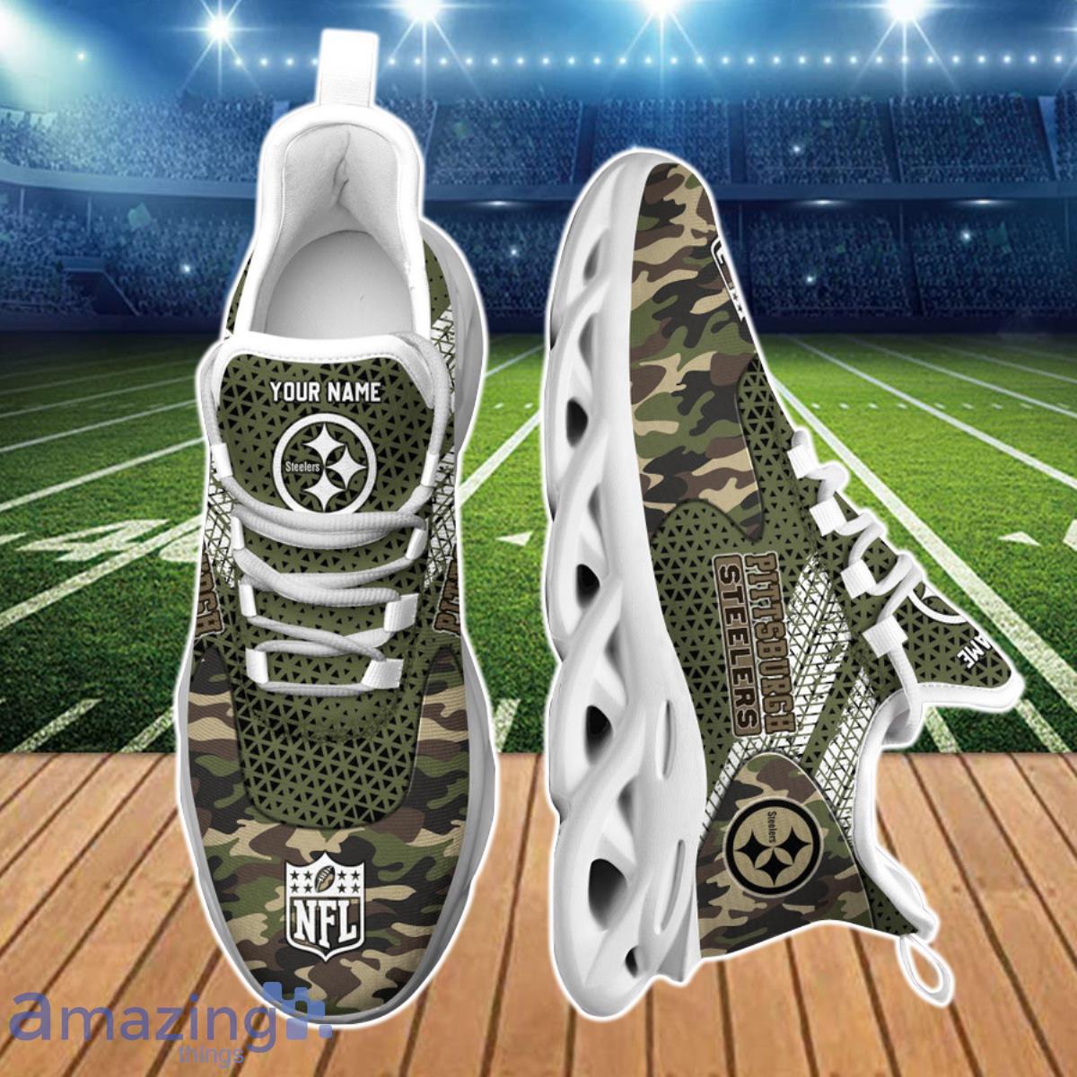 Pittsburgh Steelers NFL Clunky Max Soul Shoes Custom Name Ideal Gift For Men And Women Fans image Pittsburgh Steelers NFL Clunky Max Soul Shoes Custom Name Ideal Gift For Men And Women Fans Product Photo 4