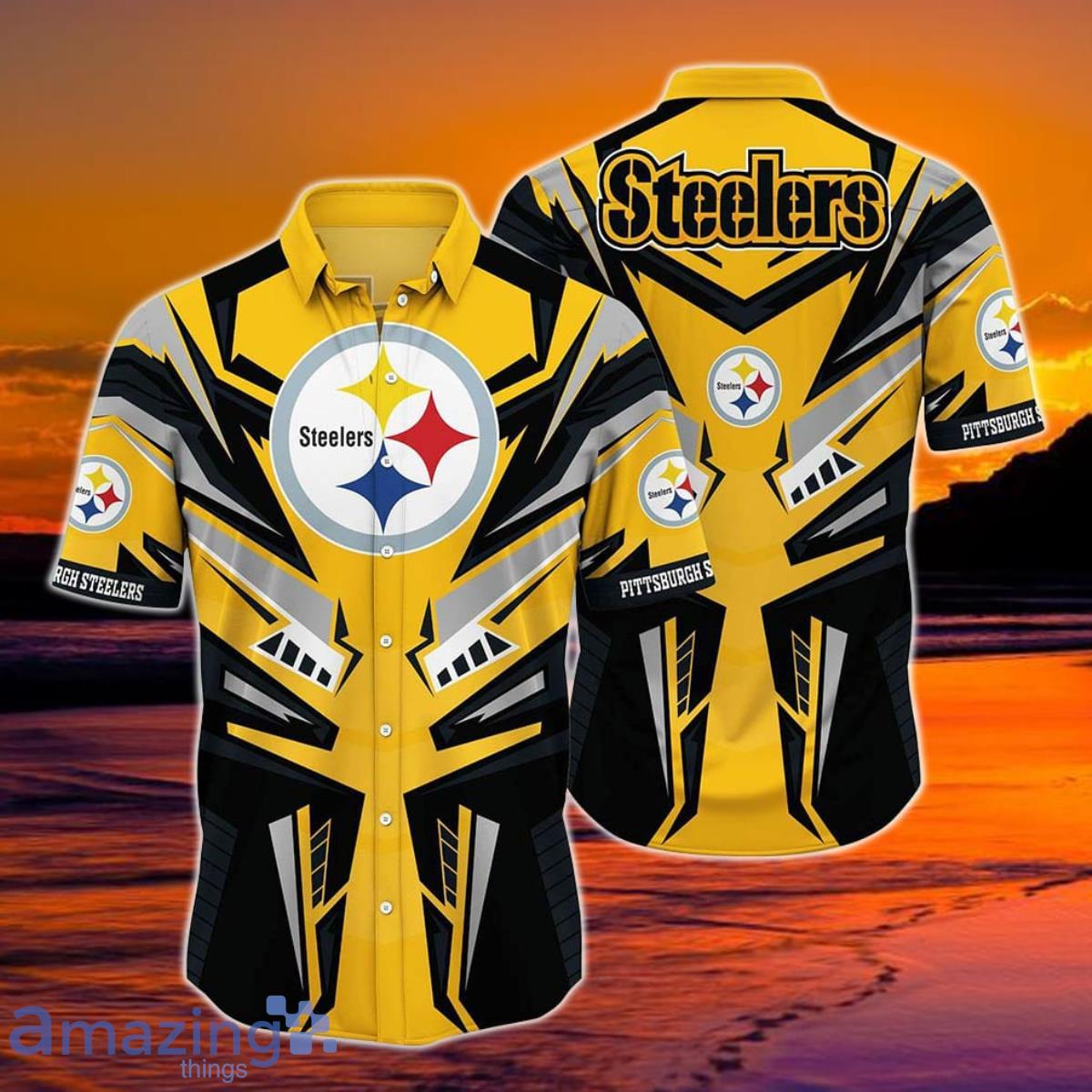 BEST QUANTITY] Pittsburgh Steelers NFL Customized Summer Hawaiian Shirt