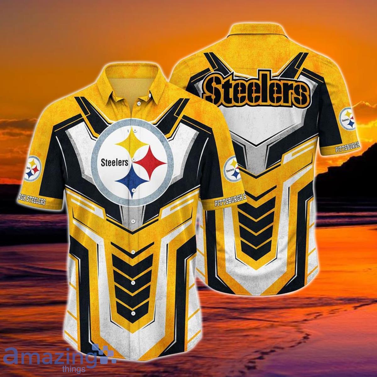 Pittsburgh Steelers NFL Style 6 Summer 3D Hawaiian Shirt And