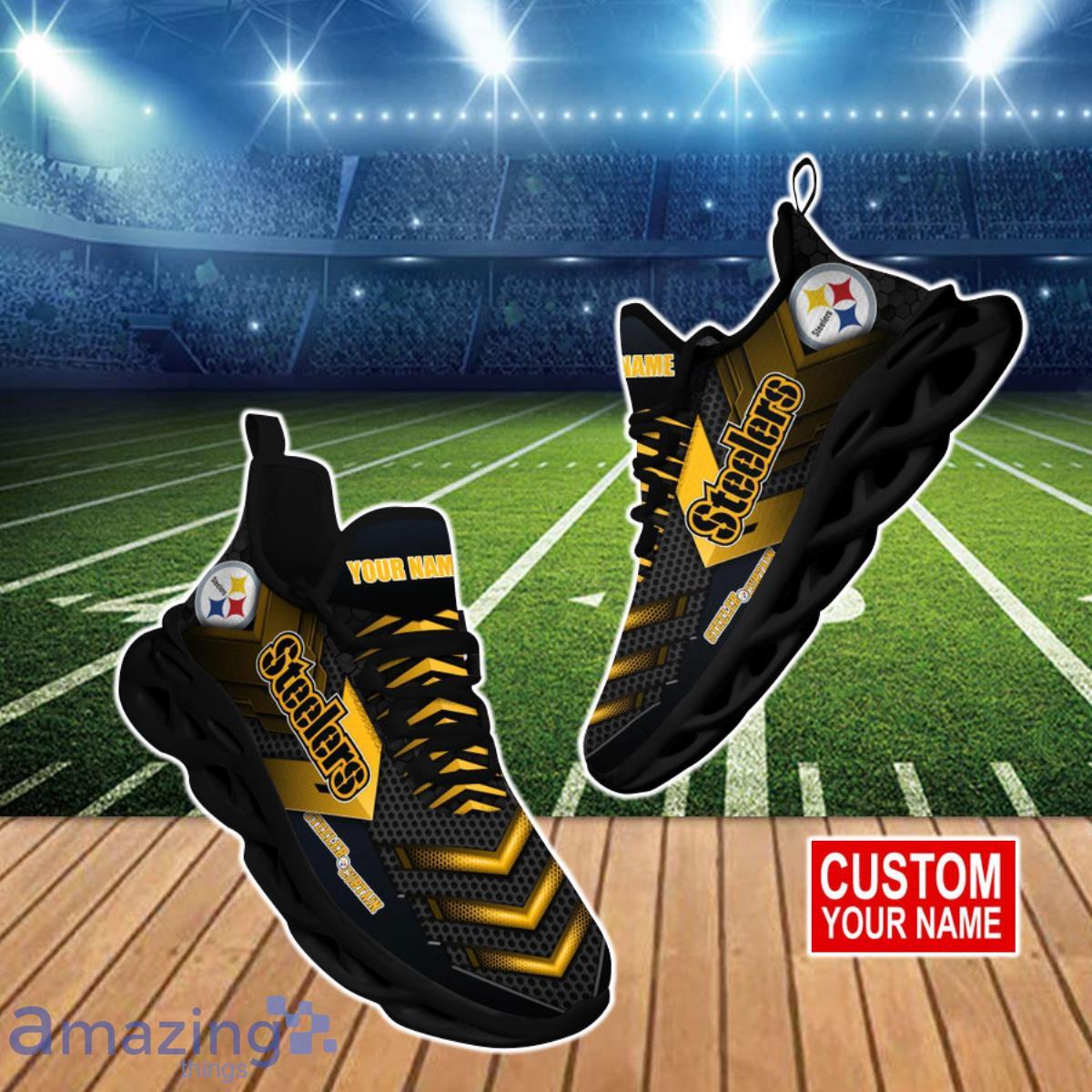 Pittsburgh Steelers NFL Running Sport Sneakers Max Soul Shoes For