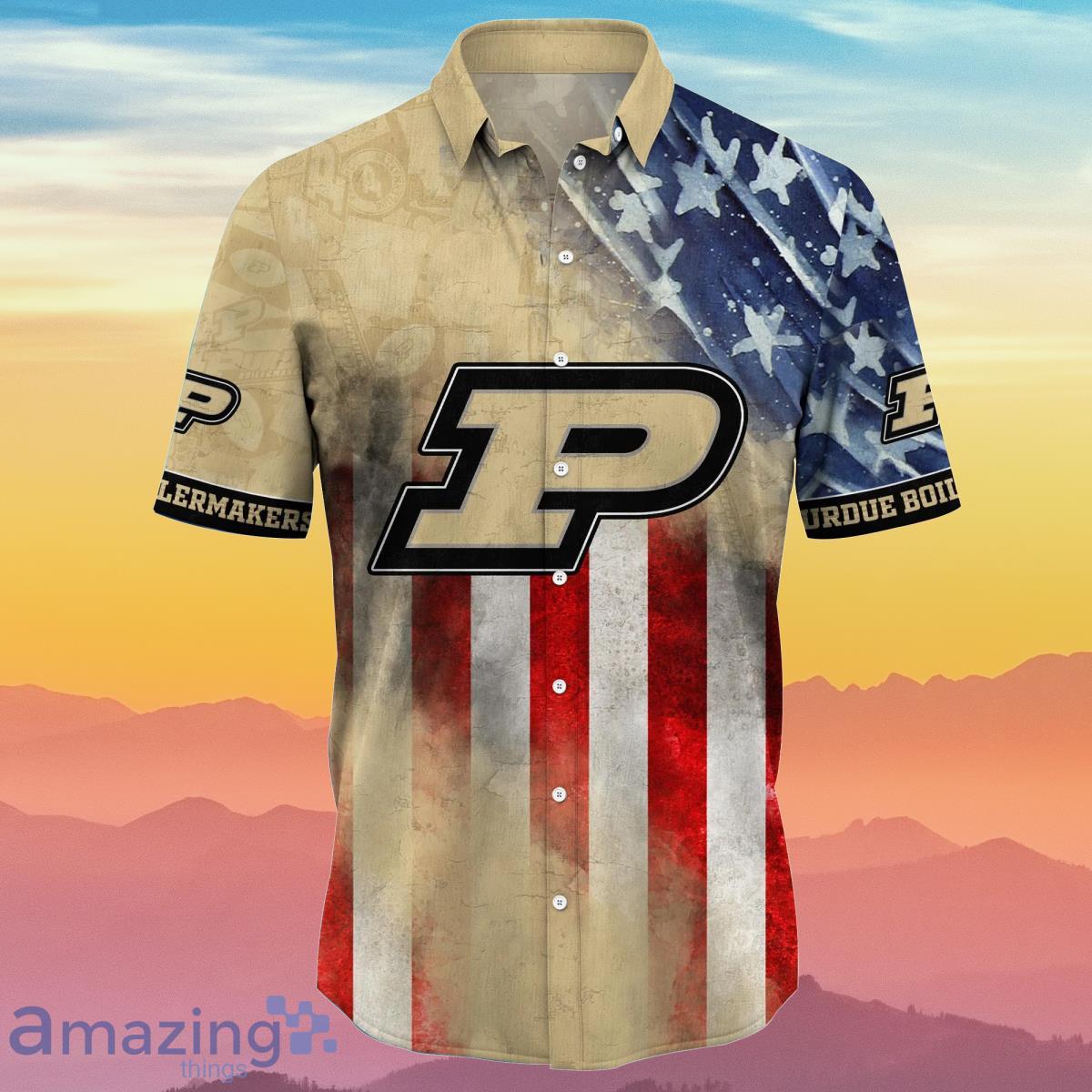 Purdue Boilermakers NCAA3 Hawaiian Shirt 4th Of July Independence Day Best Gift For Men And Women Fans Product Photo 2