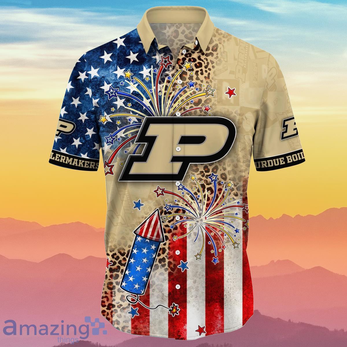 Purdue Boilermakers NCAA3 Hawaiian Shirt 4th Of July Independence Day Ideal Gift For Men And Women Fans Product Photo 2