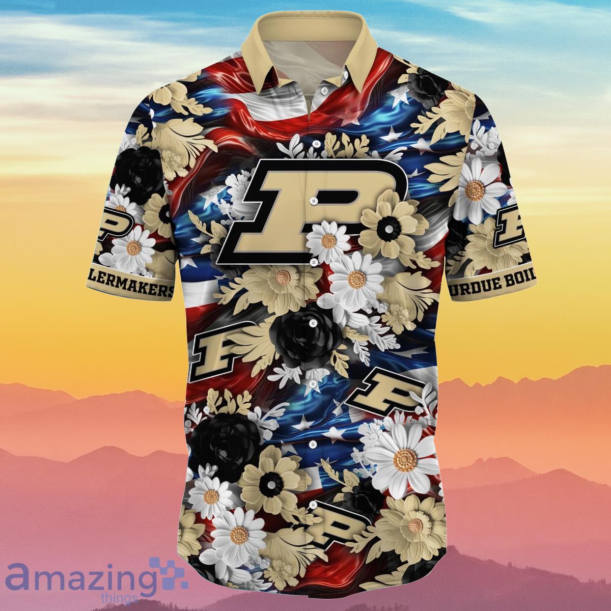 Purdue Boilermakers NCAA3 Hawaiian Shirt 4th Of July Independence Day Special Gift For Men And Women Fans Product Photo 2