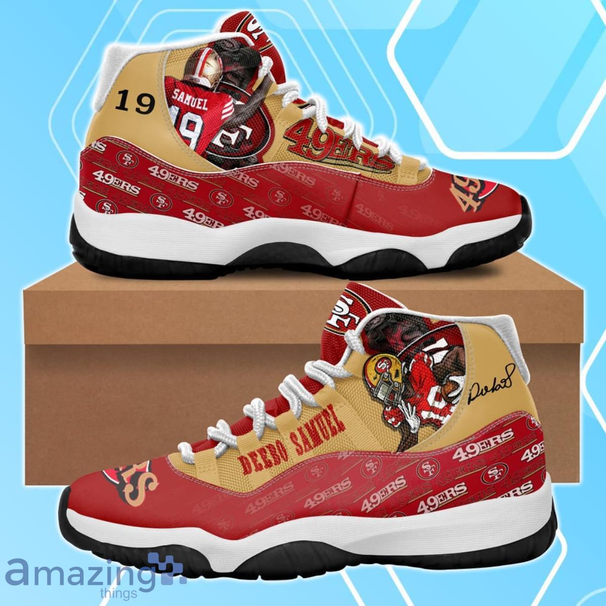 San Francisco 49ers Deebo Samuel Air Jordan 11 Shoes For Men Women Product Photo 1