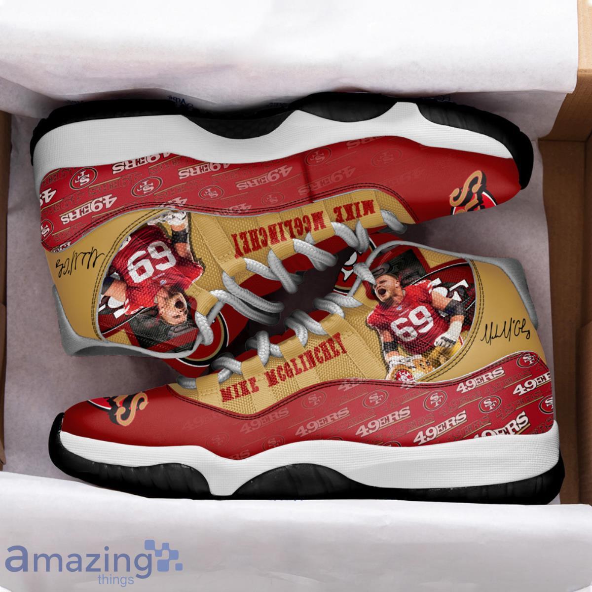 San Francisco 49ers Mike McGlinchey Air Jordan 11 Shoes For Men Women Product Photo 2