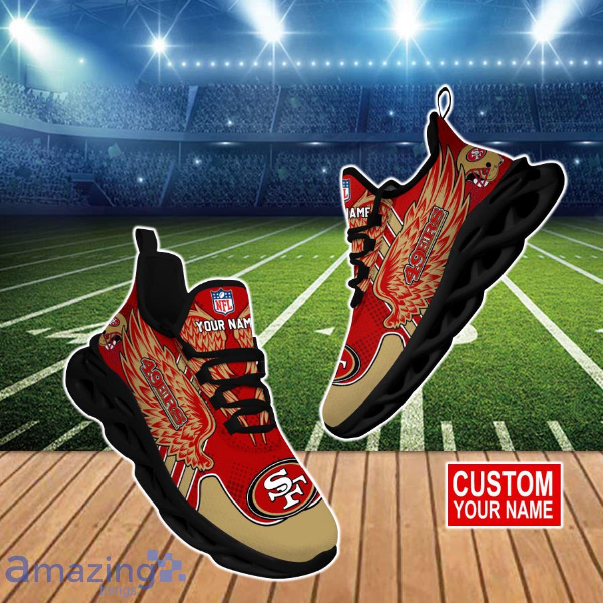 San Francisco 49ers NFL Clunky Max Soul Shoes Custom Name Best Gift For Men And Women Fans Product Photo 1 San Francisco 49ers NFL Clunky Max Soul Shoes Custom Name Best Gift For Men And Women Fans Product Photo 1