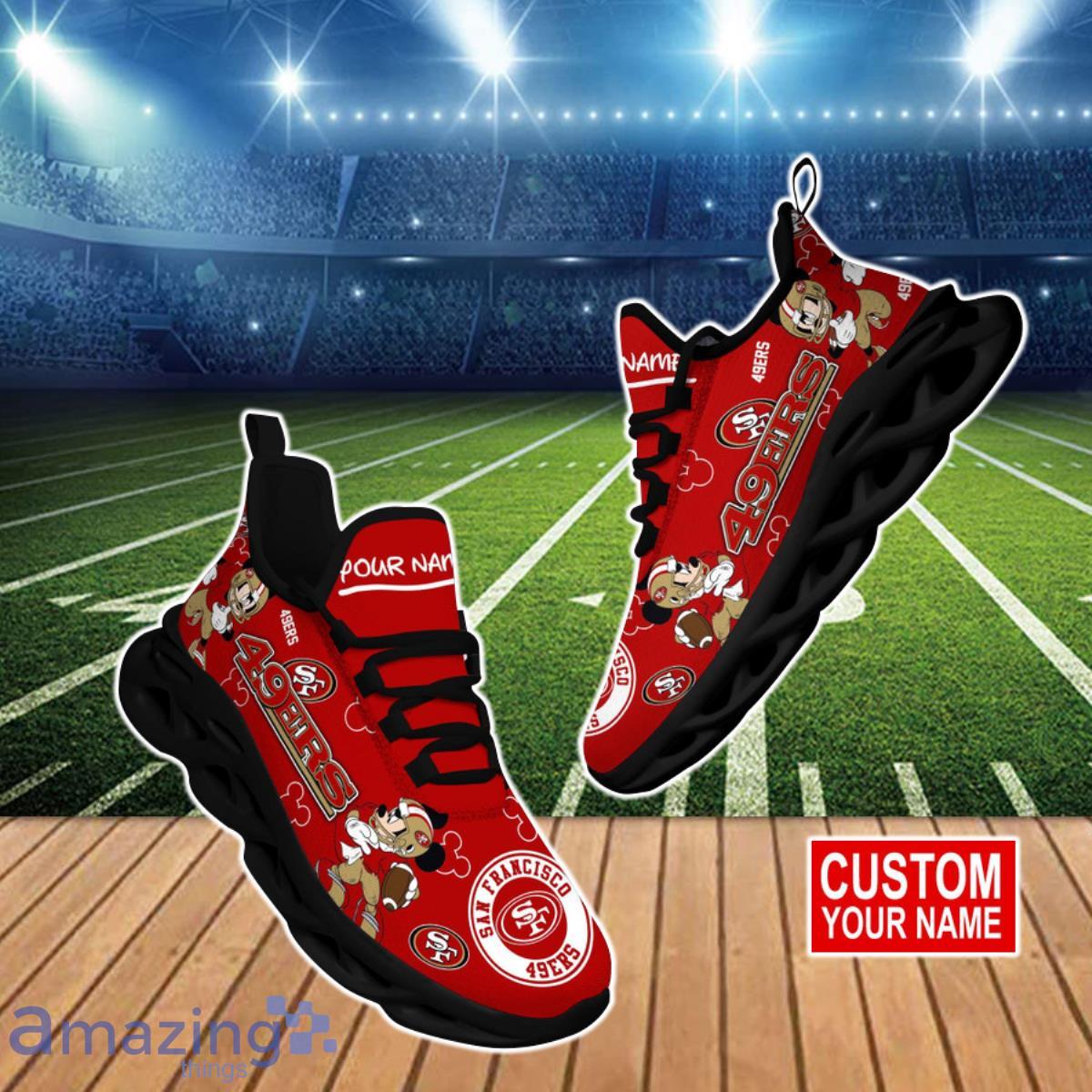 San Francisco 49ers NFL Clunky Max Soul Shoes Custom Name Unique