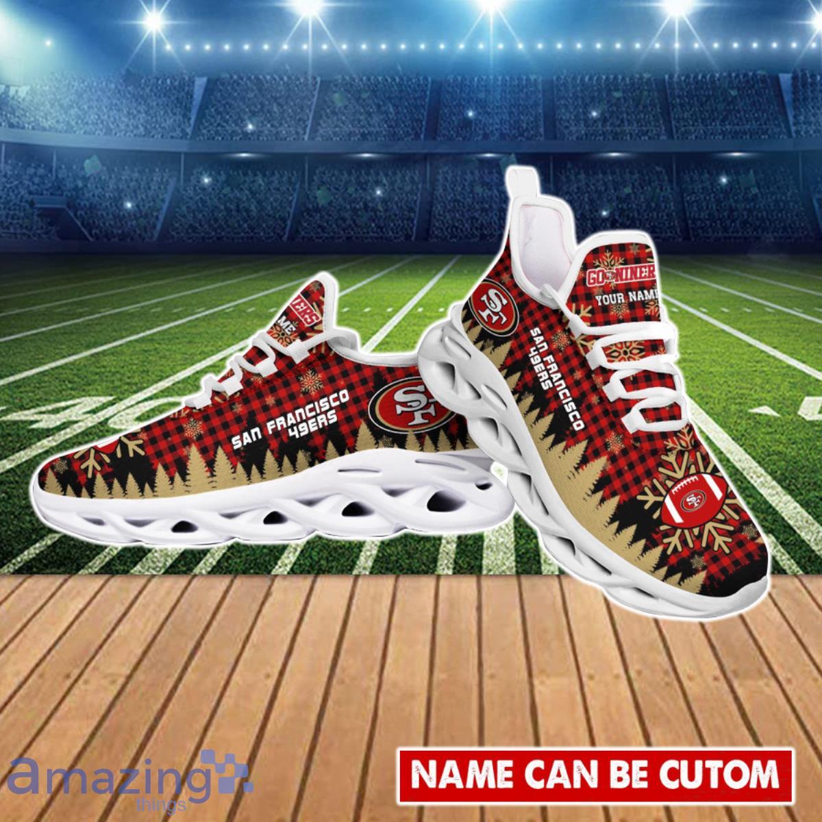 San Francisco 49ers NFL Clunky Max Soul Shoes Custom Name Best