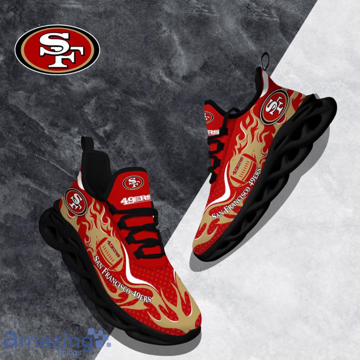 San Francisco 49ers NFL Clunky Sneakers Max Soul Shoes - Growkoc