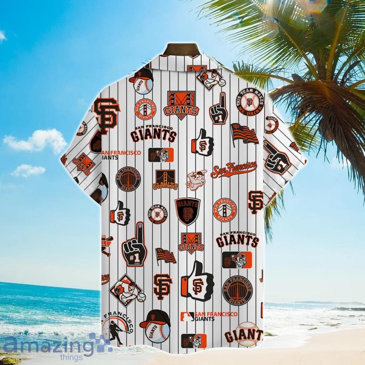 San Francisco Giants Major League Baseball Print Hawaiian Shirt