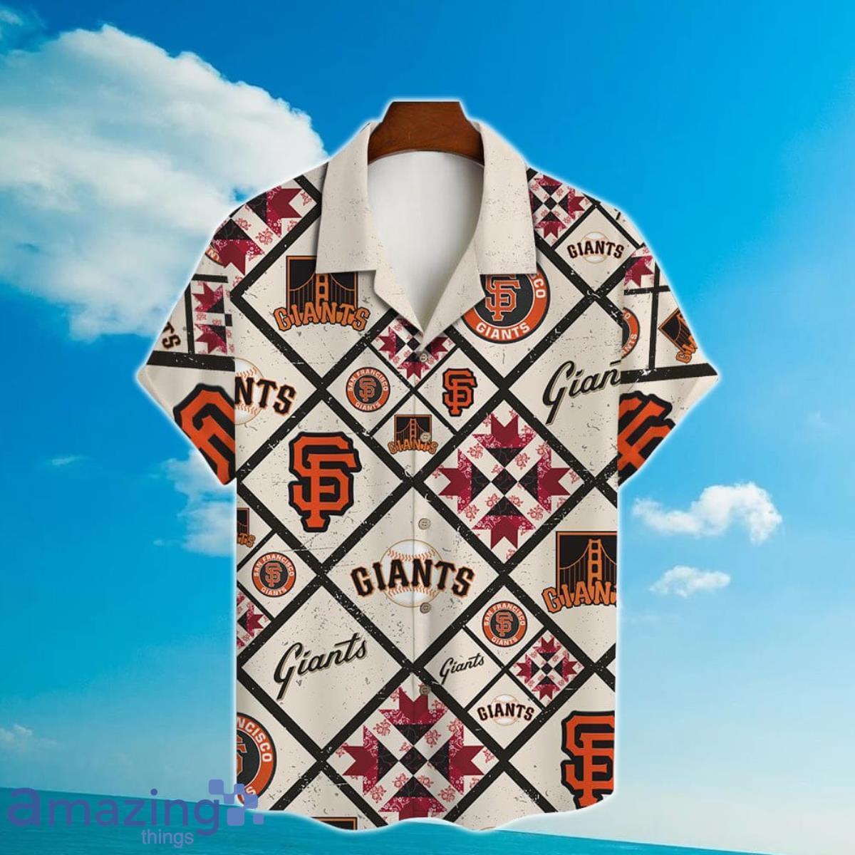 San Francisco Giants Hawaiian Retro Logo MLB Summer Beach Men And