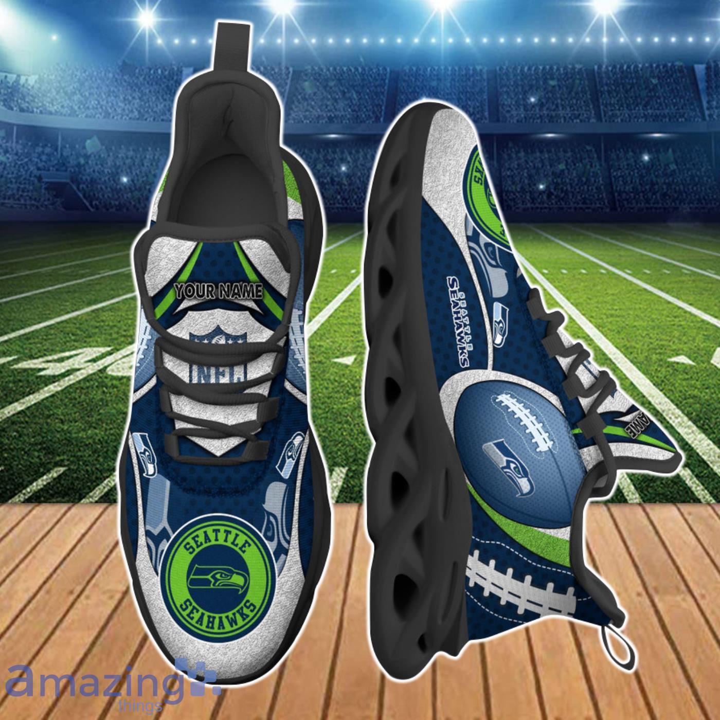 Seattle Seahawks NFL Clunky Max Soul Shoes Custom Name Best Gift For Men And Women Fans Product Photo 2