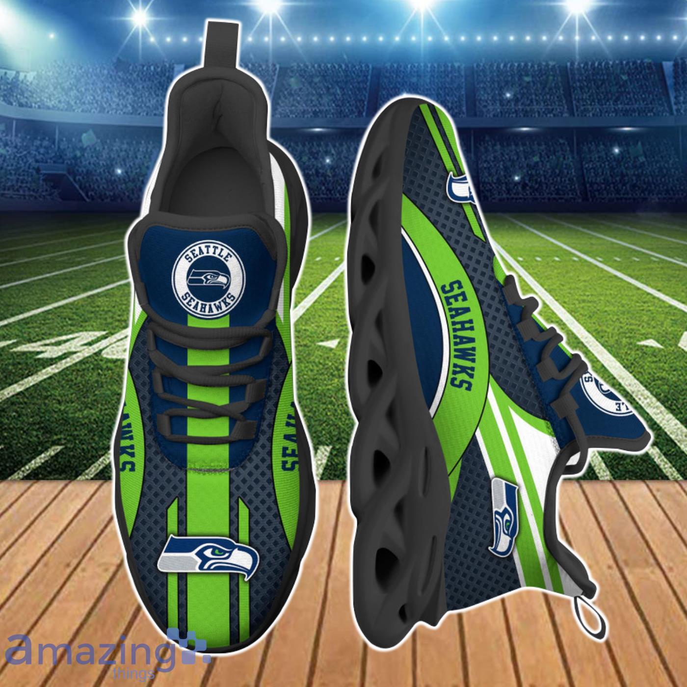 Seattle Seahawks NFL Clunky Max Soul Shoes Custom Name Best Gift For Real Fans Product Photo 2