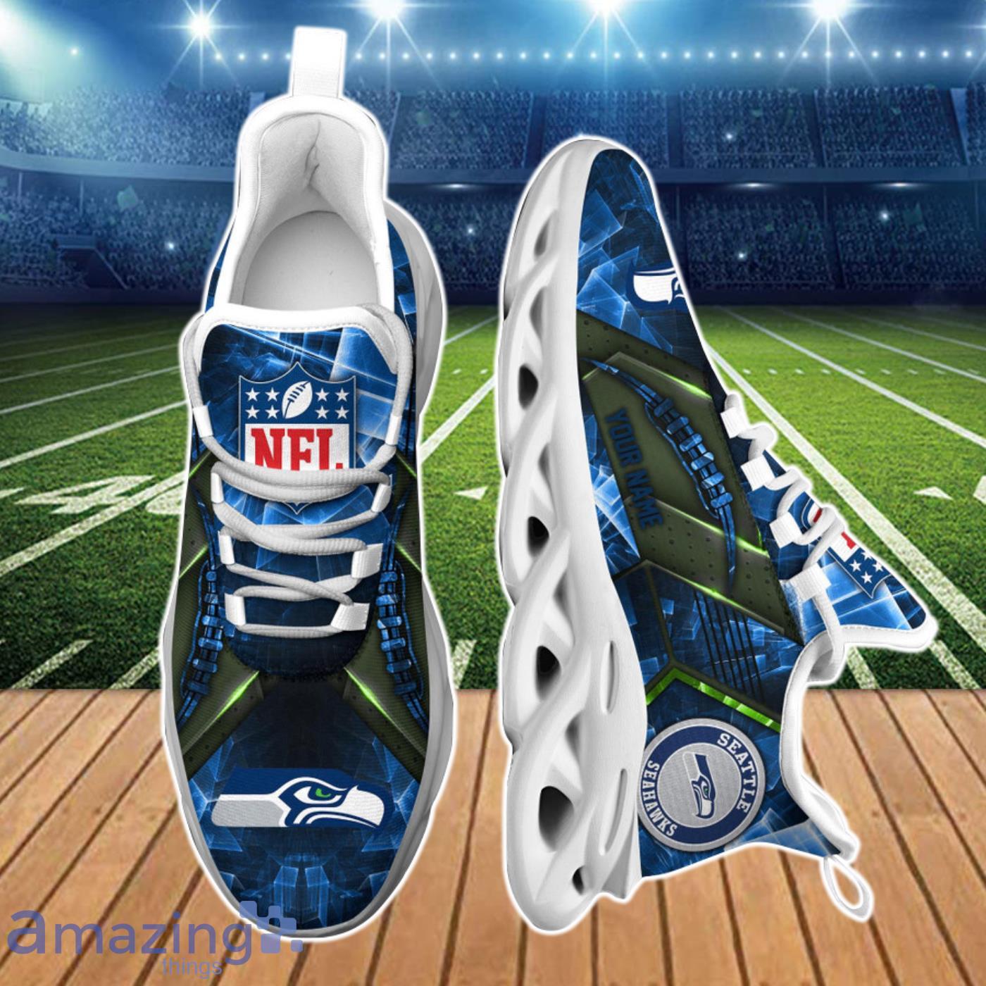 Seattle Seahawks NFL Clunky Max Soul Shoes Custom Name Ideal Gift For Real Fans Product Photo 1