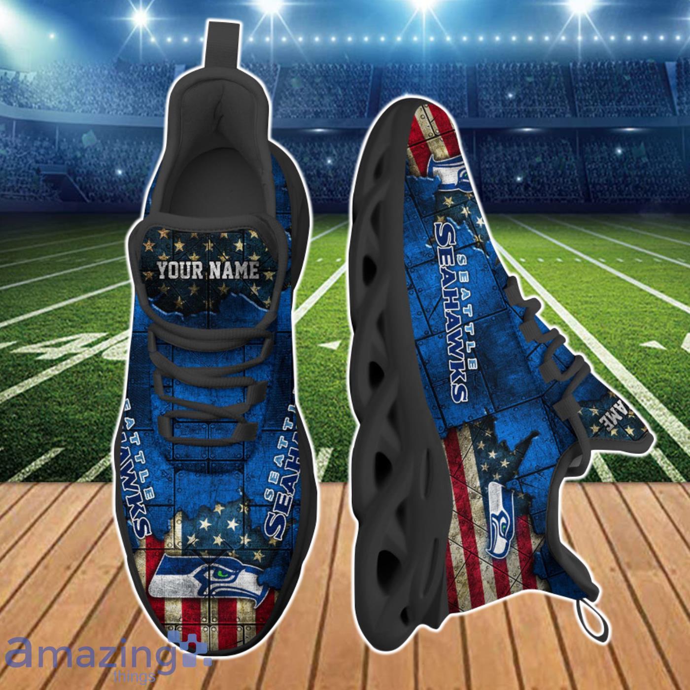 Seattle Seahawks NFL Clunky Max Soul Shoes Custom Name Ideal Gift For True Fans Product Photo 2