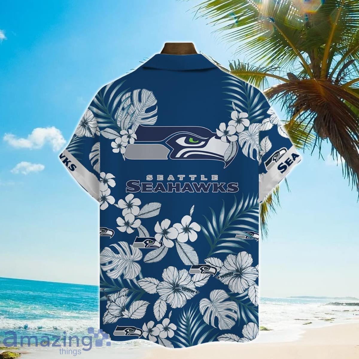 Seattle seahawks NFL Design 4 Beach Hawaiian Shirt Men And Women