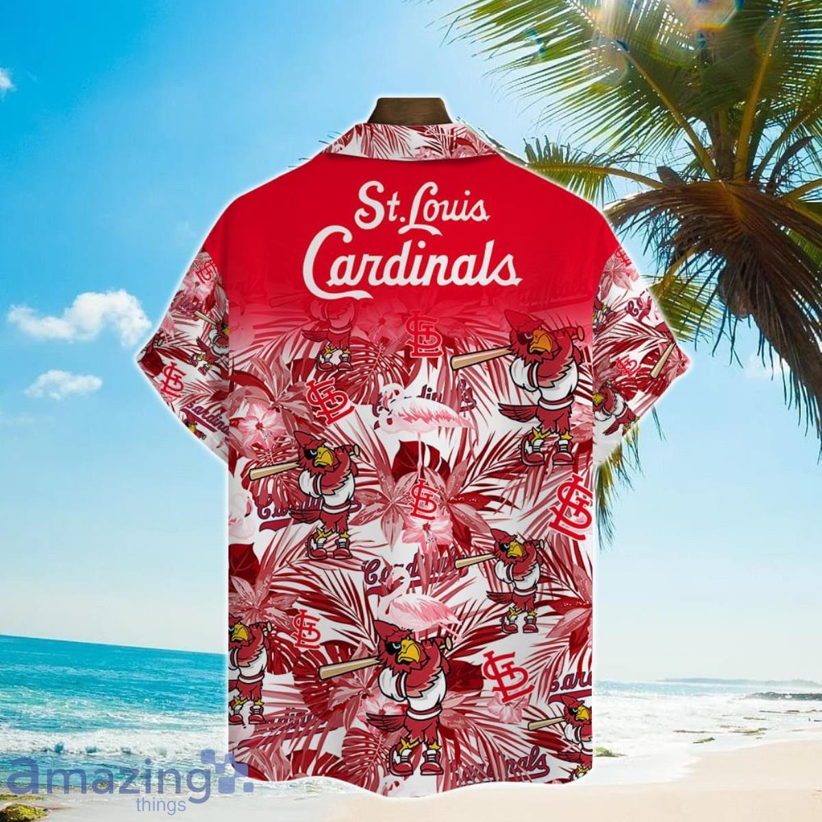 St Louis Cardinals MLB Flower Full Print Unisex Hawaiian Shirt