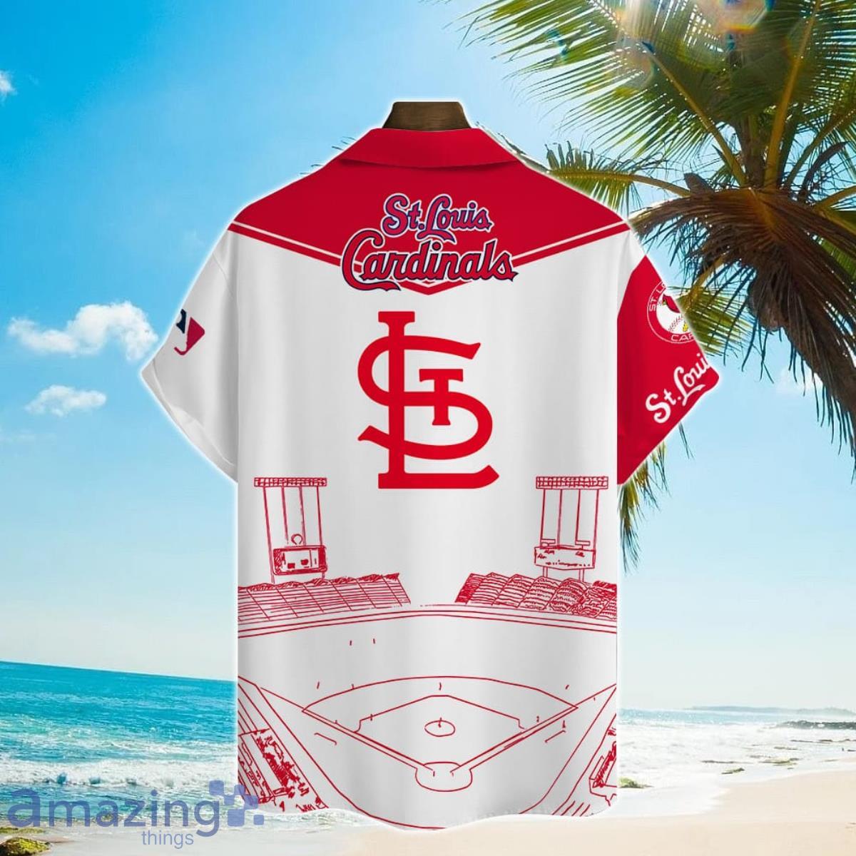 St. Louis Cardinals Major League Baseball Logo 3D Print Hawaiian