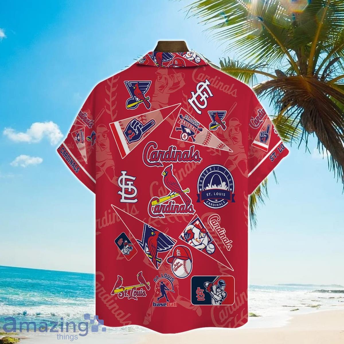 St. Louis Cardinals Major League Baseball 3D Print Hawaiian Shirt