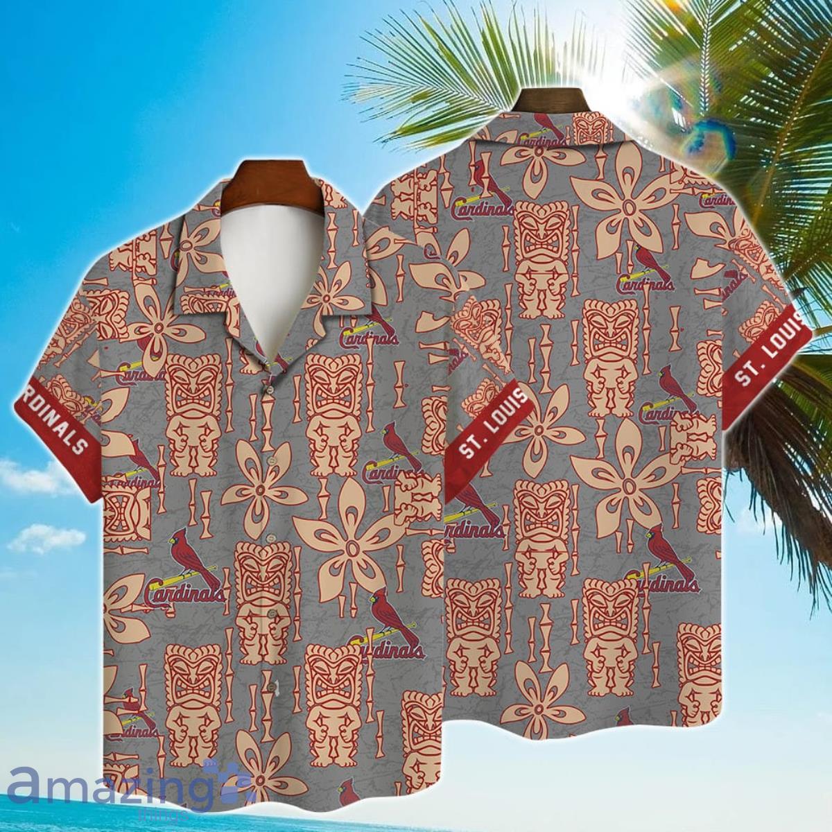 St. Louis Cardinals Major League Baseball Tiki Hawaiian Shirt Product Photo 1