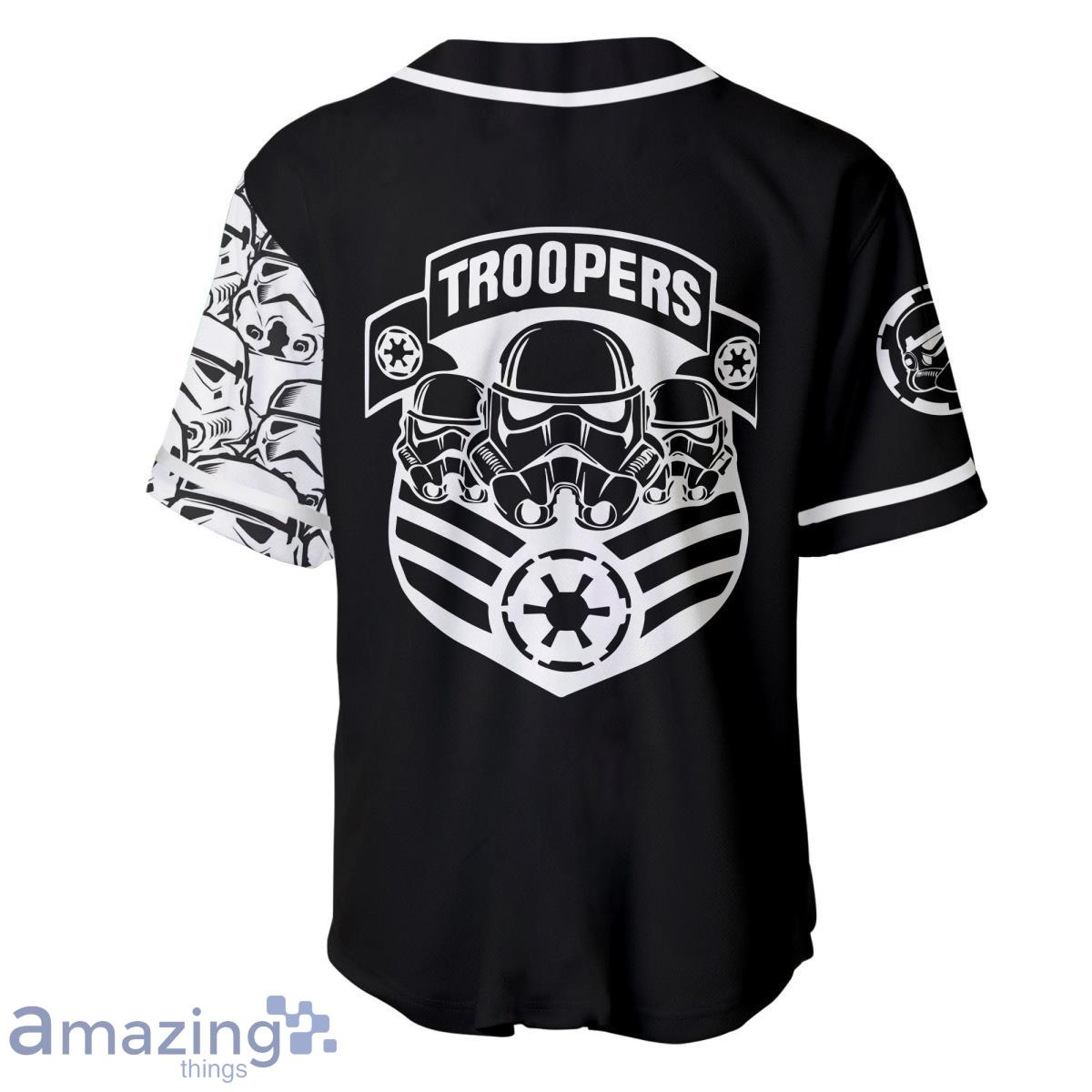 Star Wars Stormtrooper Black Cute Disney Baseball Jersey Shirt
