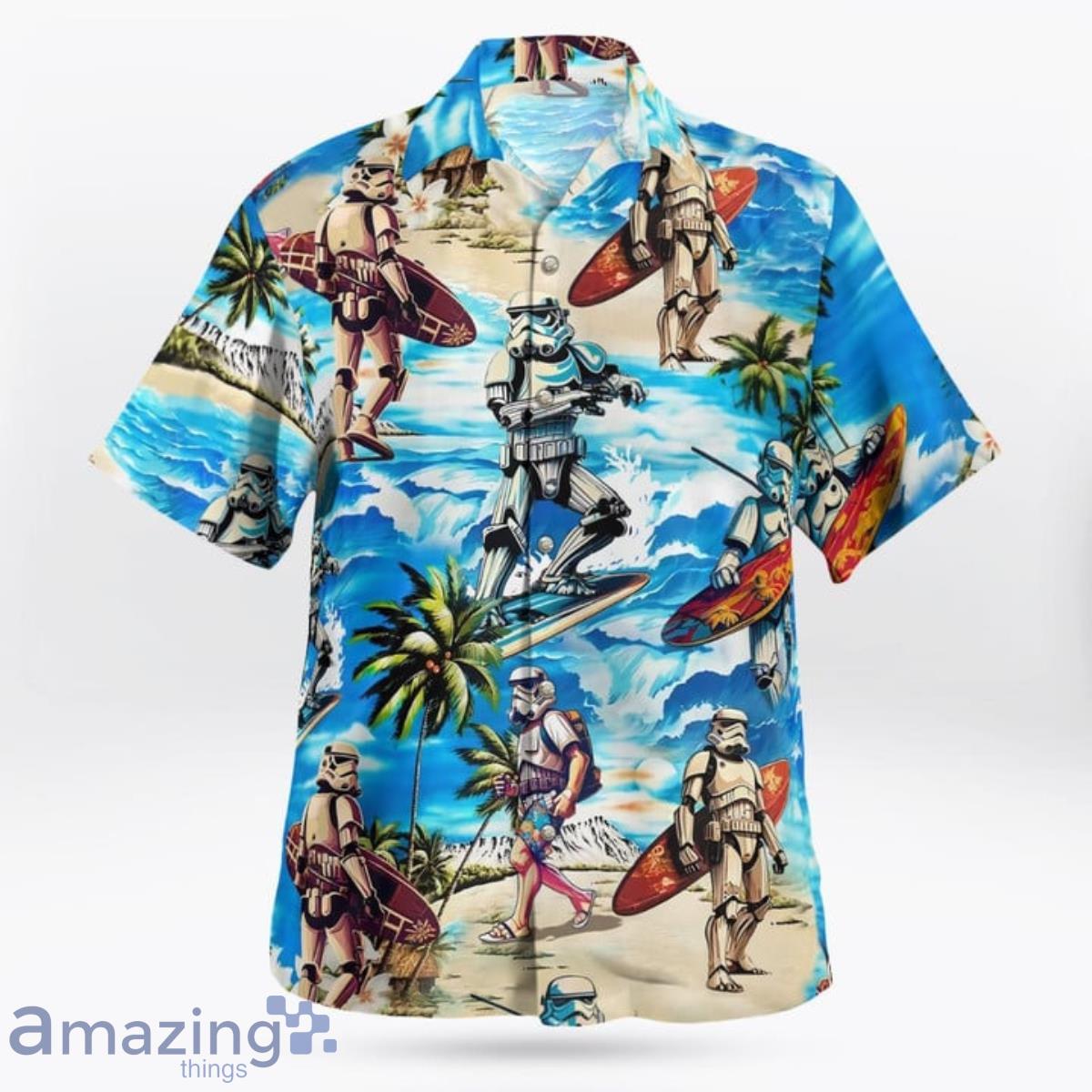 Star Wars Storm Trooper Surfing Summer Beach Hawaiian Shirt - Top5vnn